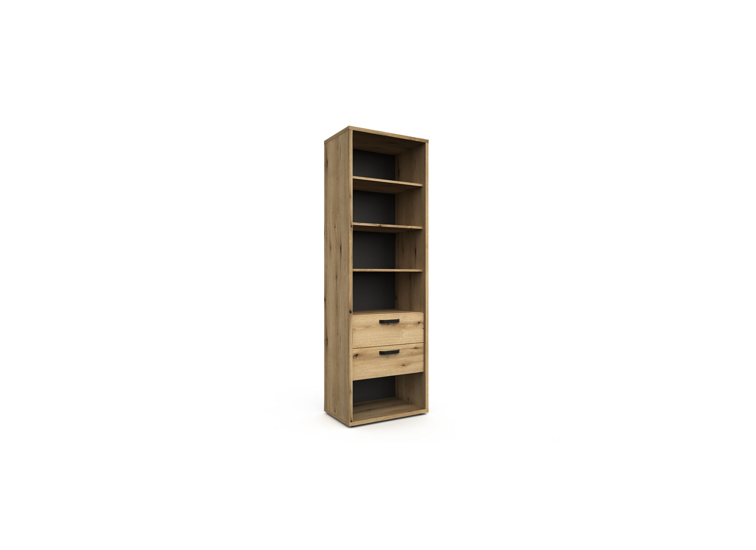 Boekenkast Kato 70x45x217cm - melamine - etna eik - Boekenkast Kato 70x45x217cm - melamine - etna eik