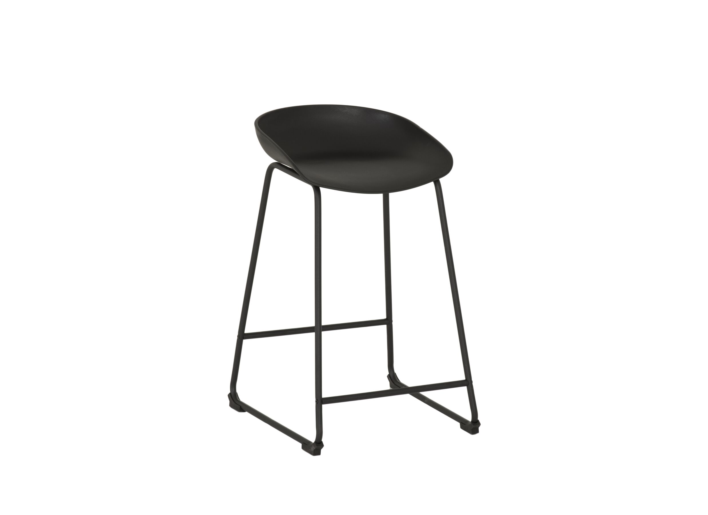 Tabouret de bar Vegas HA65cm matière synthétique noir - Tabouret de bar Vegas HA65cm - synthétique - noir
