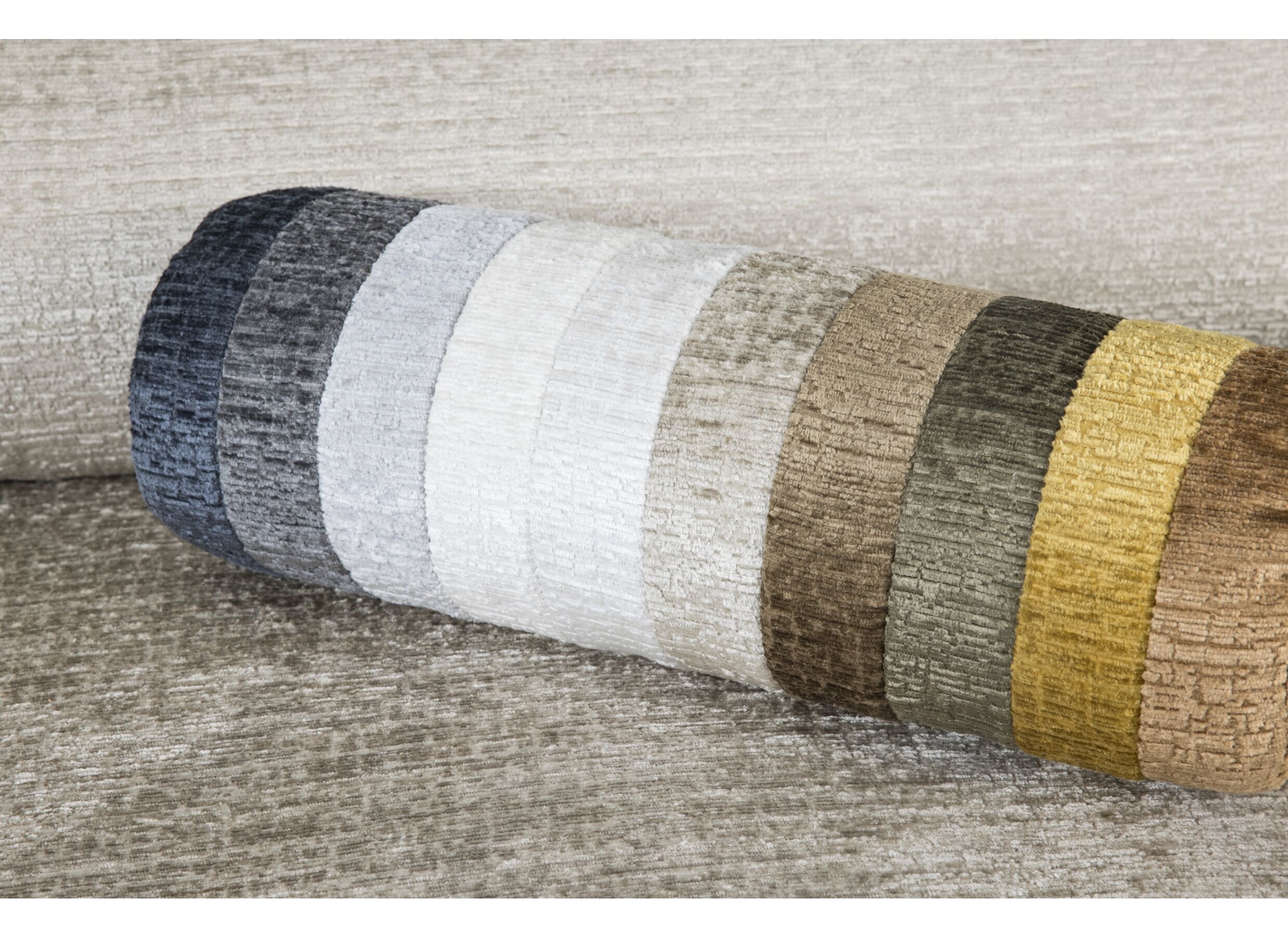 Canapé d'angle Castor 357x150cm - tissu - beige