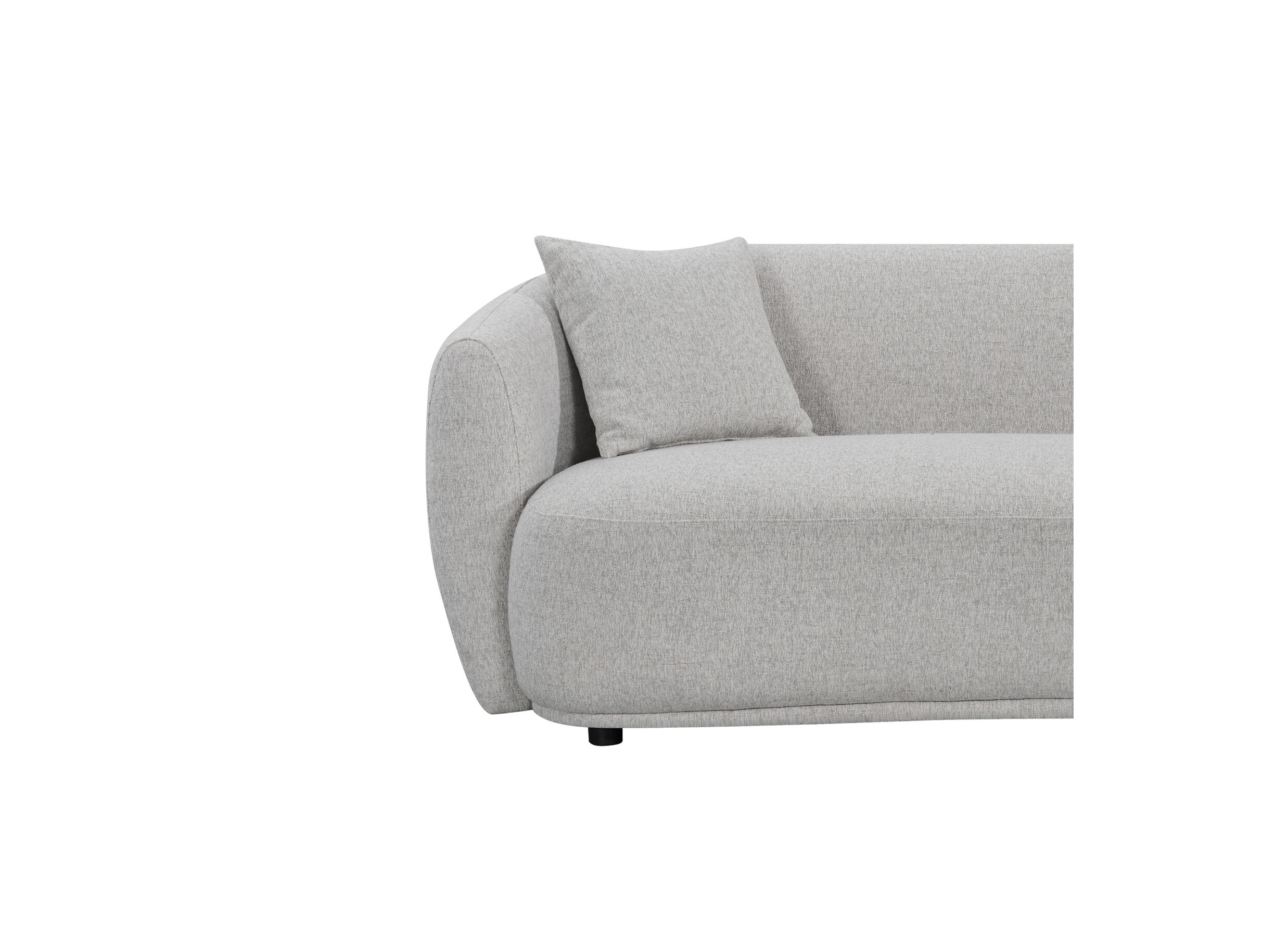 Detailfoto - Zetel Aegea 3-zit - polyestervezel- lichtgrijs