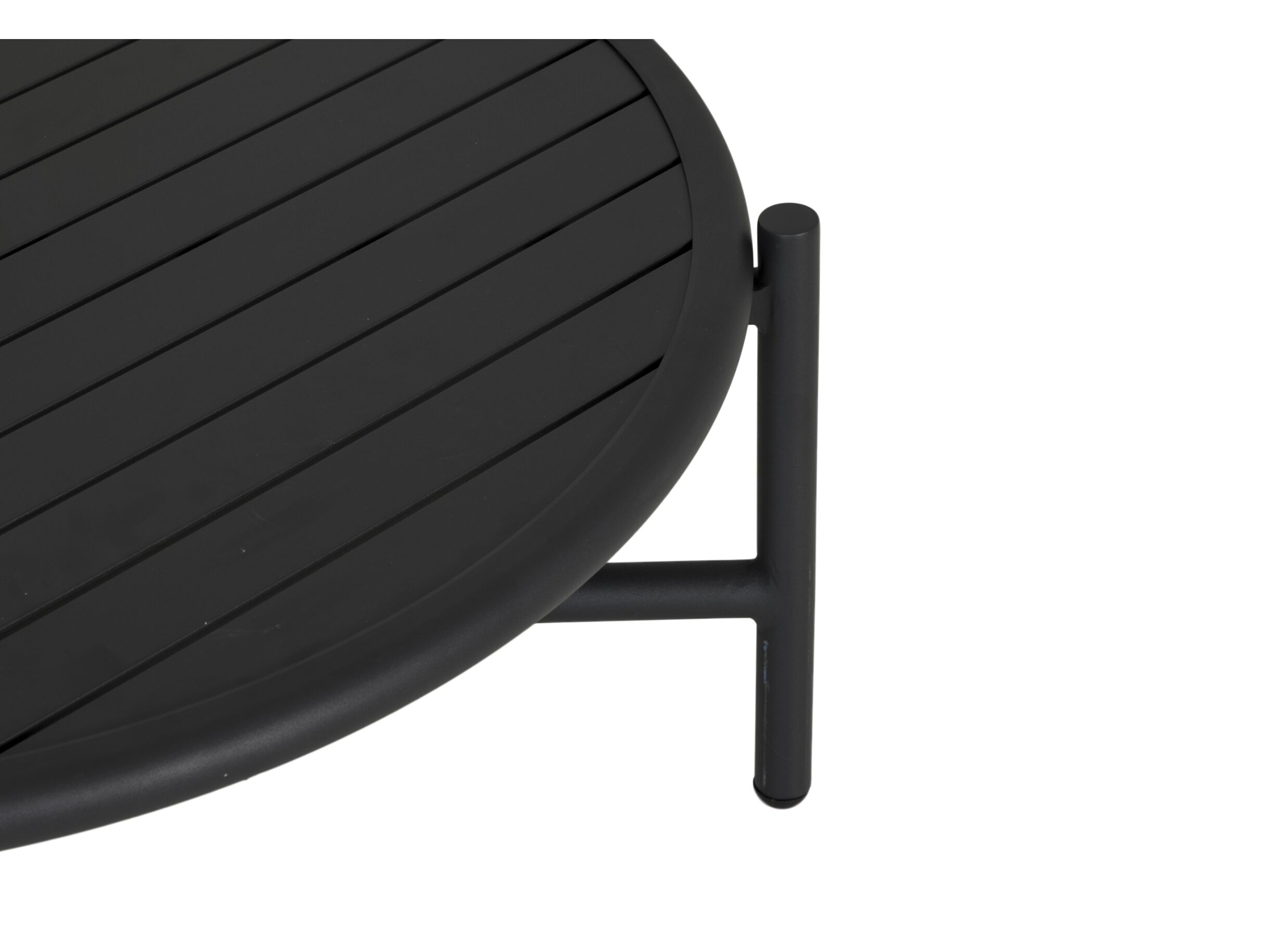 Detail - Salon lounge Airy aluminium osier - greige/noir