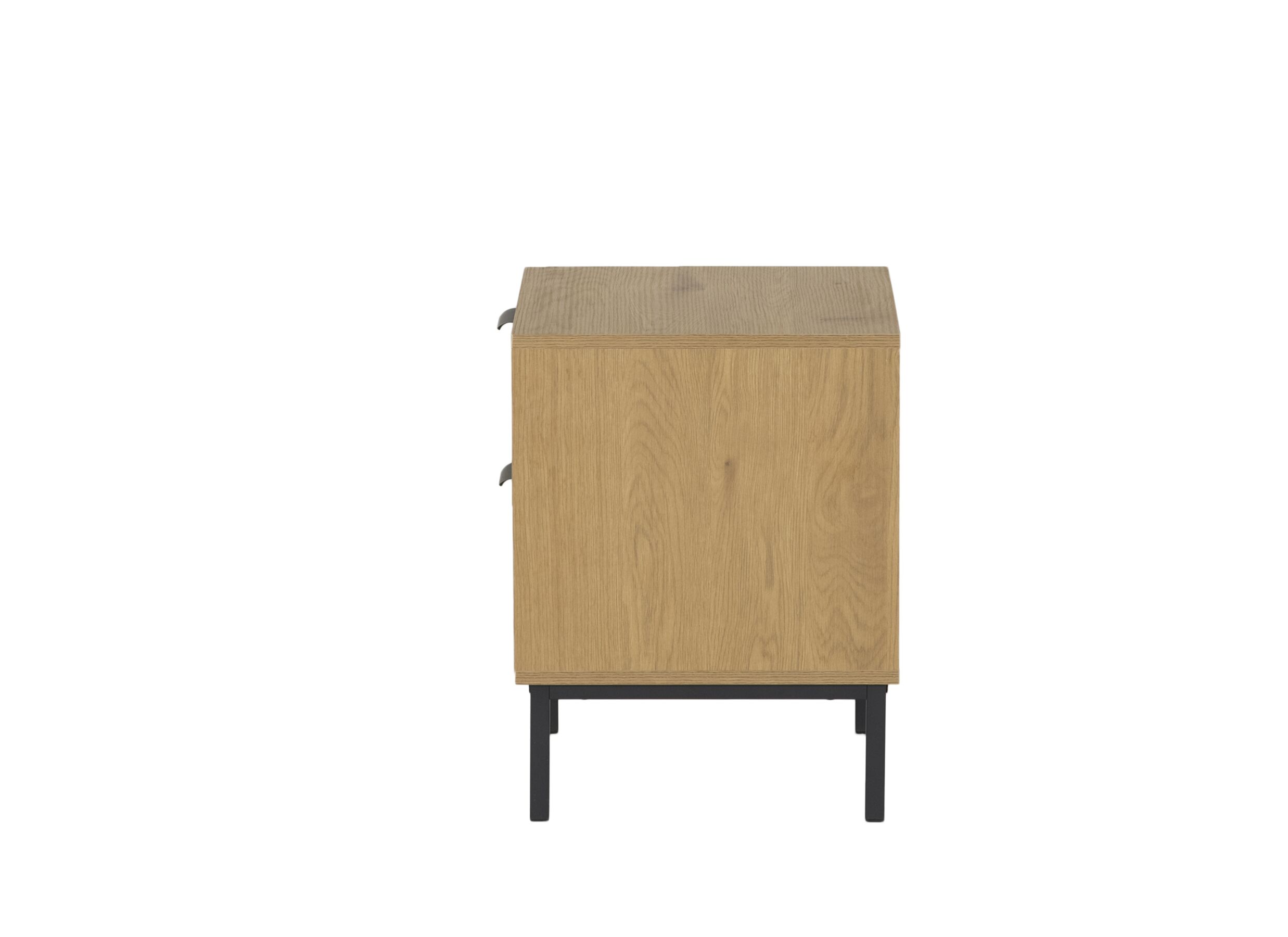 Aperçu - Table de chevet Nevado 40x40x52cm - MDF mélamine - chêne sauvage