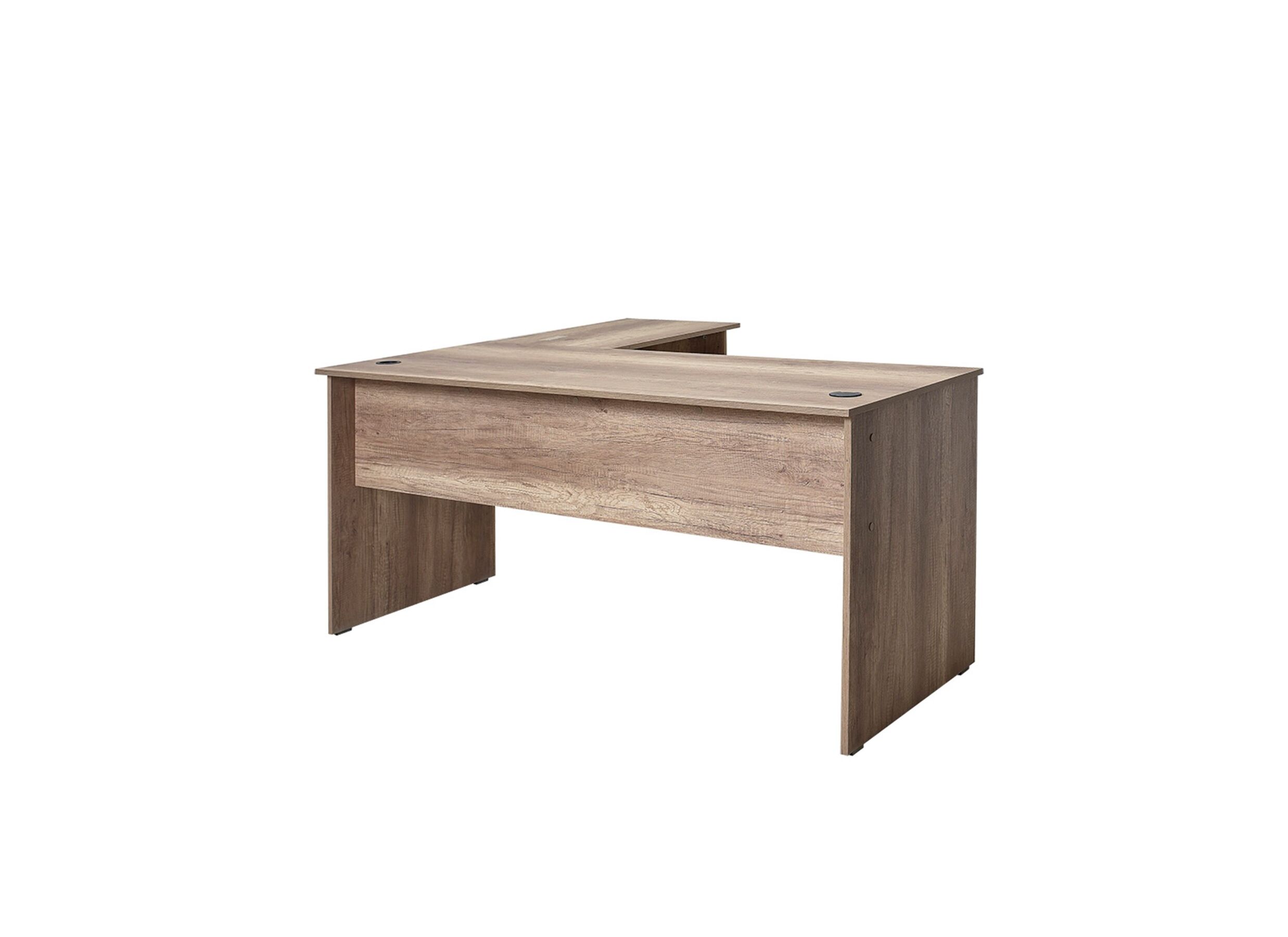 Hoekbureau Merida 160x144x75cm - melamine - bruin