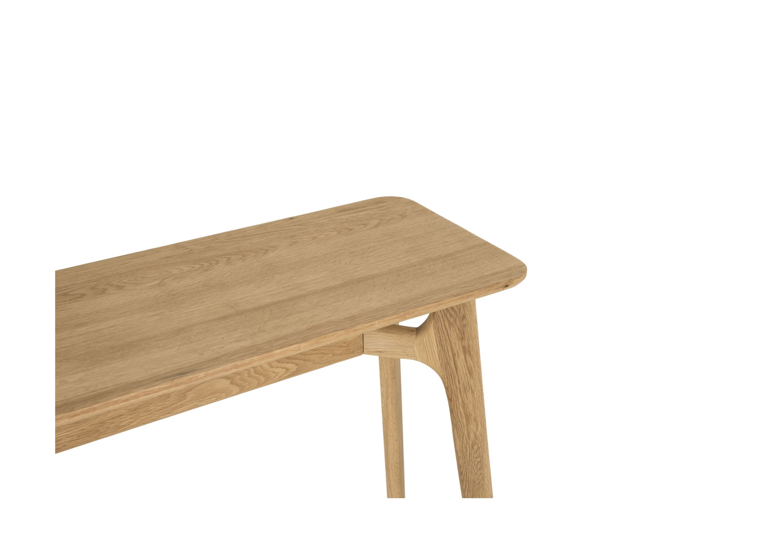 Detailfoto - Wandtafel Bilbo 100x35cm - eik massief - naturel