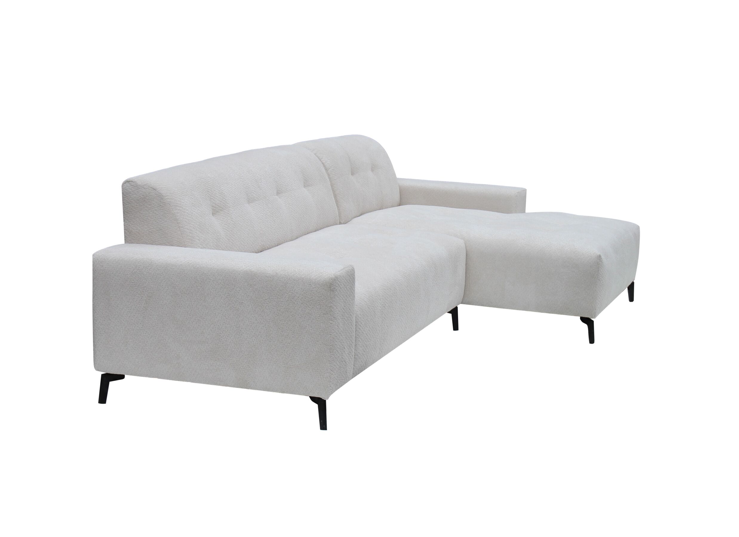 Aperçu - Canapé d'angle Elva 292x152cm - tissu - greige