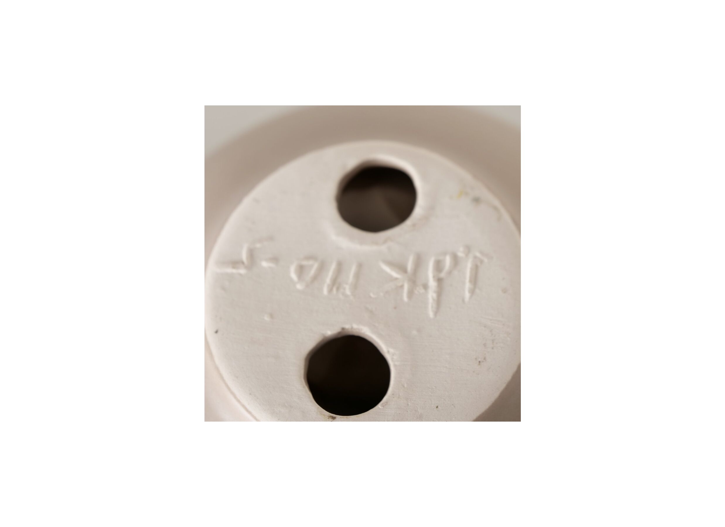 Detail - Porte-bougie Franyo H5cm beige blanc