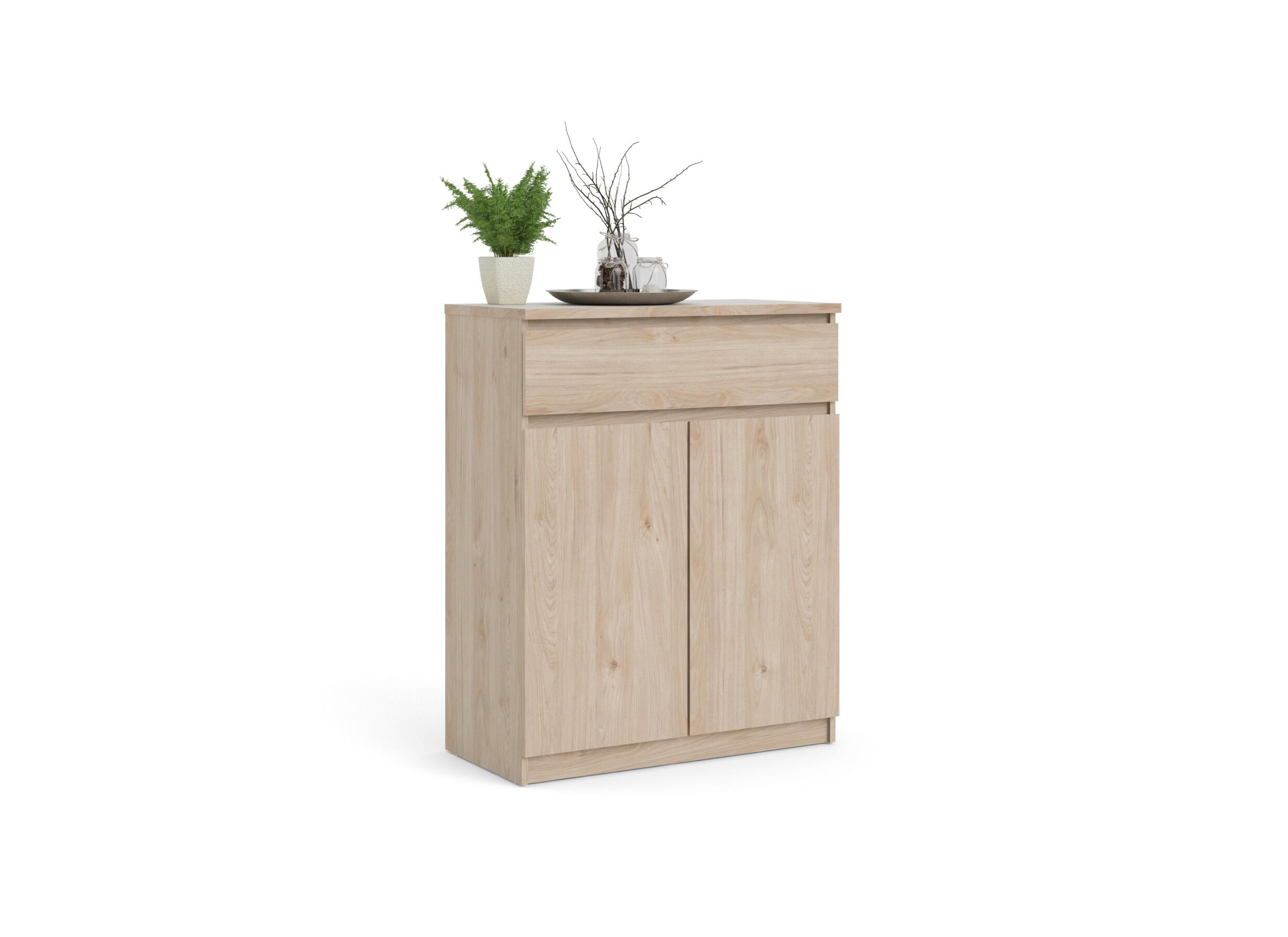 Aperçu - Armoire Naia 80x40x101cm - mélamine - jackson hickory