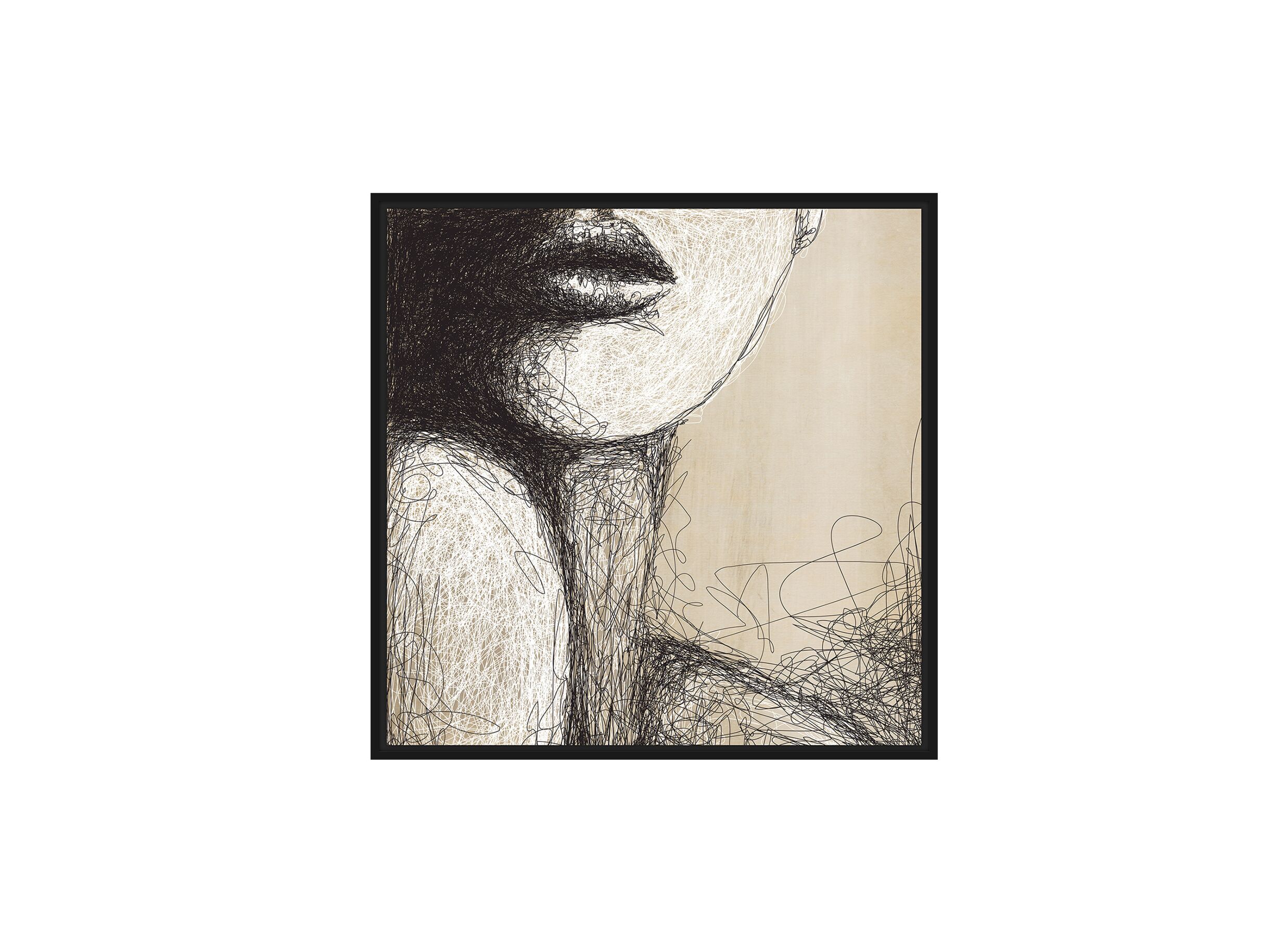 Overzichtsfoto - Print op canvas Mystery 80x80cm