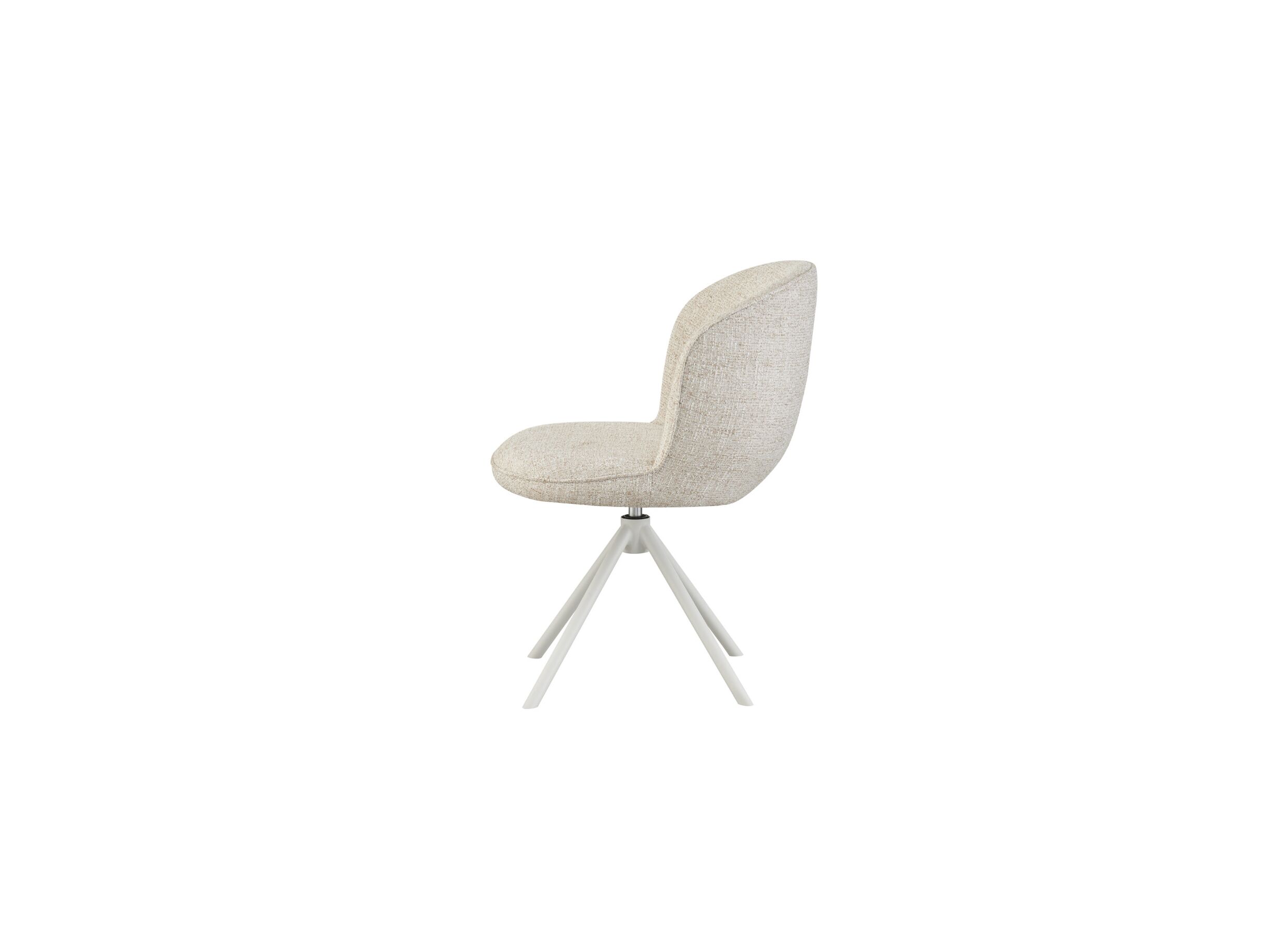 Overzichtsfoto - Draaistoel Kappa 55x49x85cm - stof - beige
