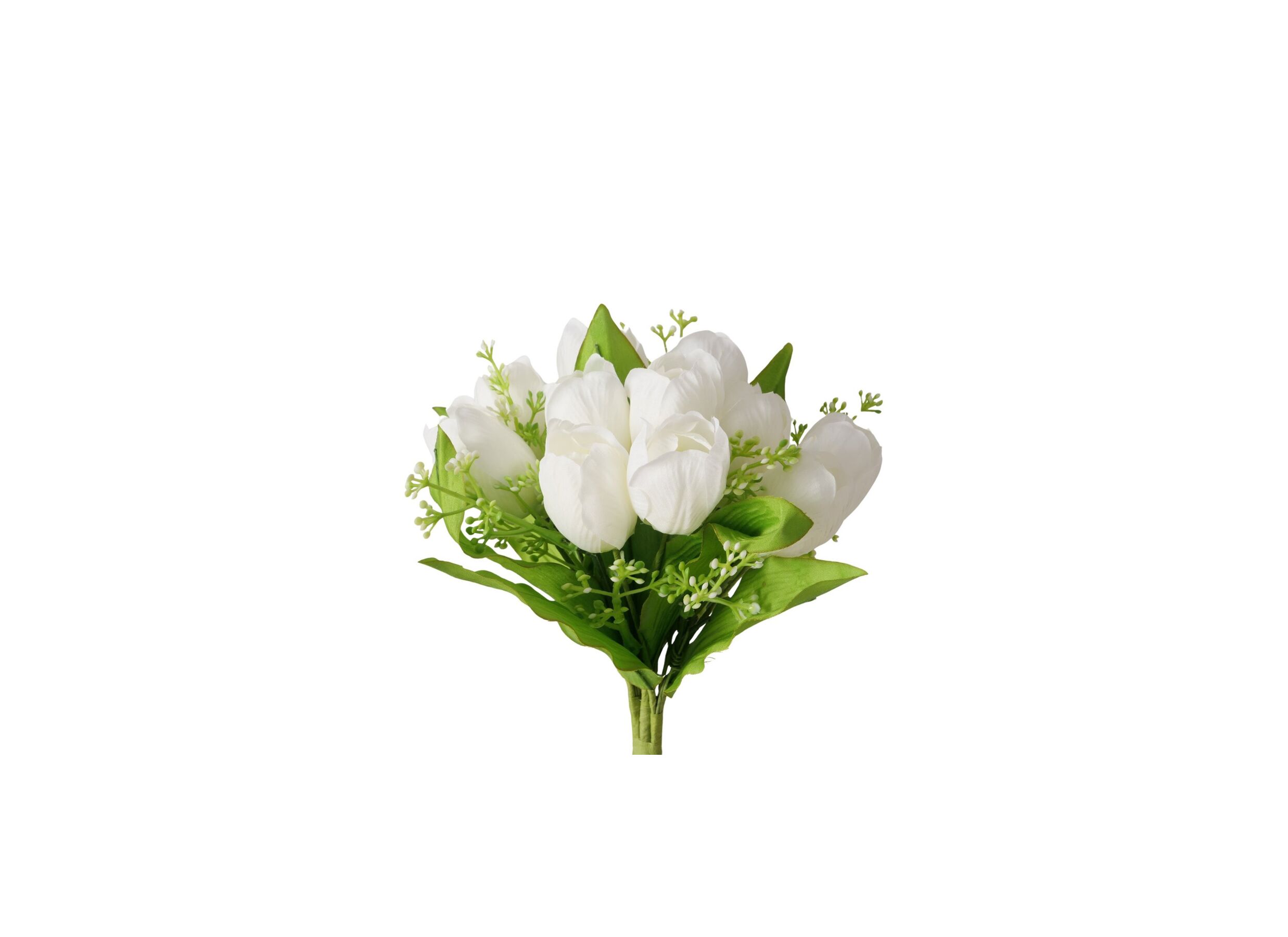 Hoofdfoto - Kunstbloem Fanny H25cm - kunststof - groen/wit