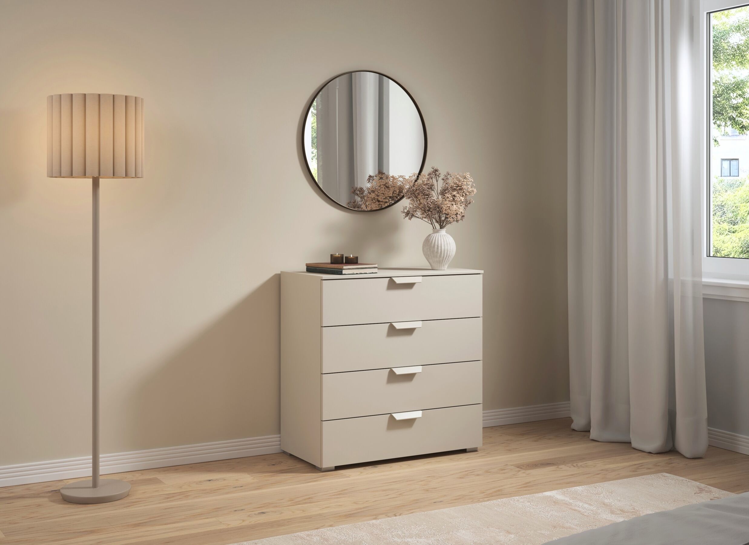 Sfeerfoto - Commode 80x42x81cm - decor - champagne