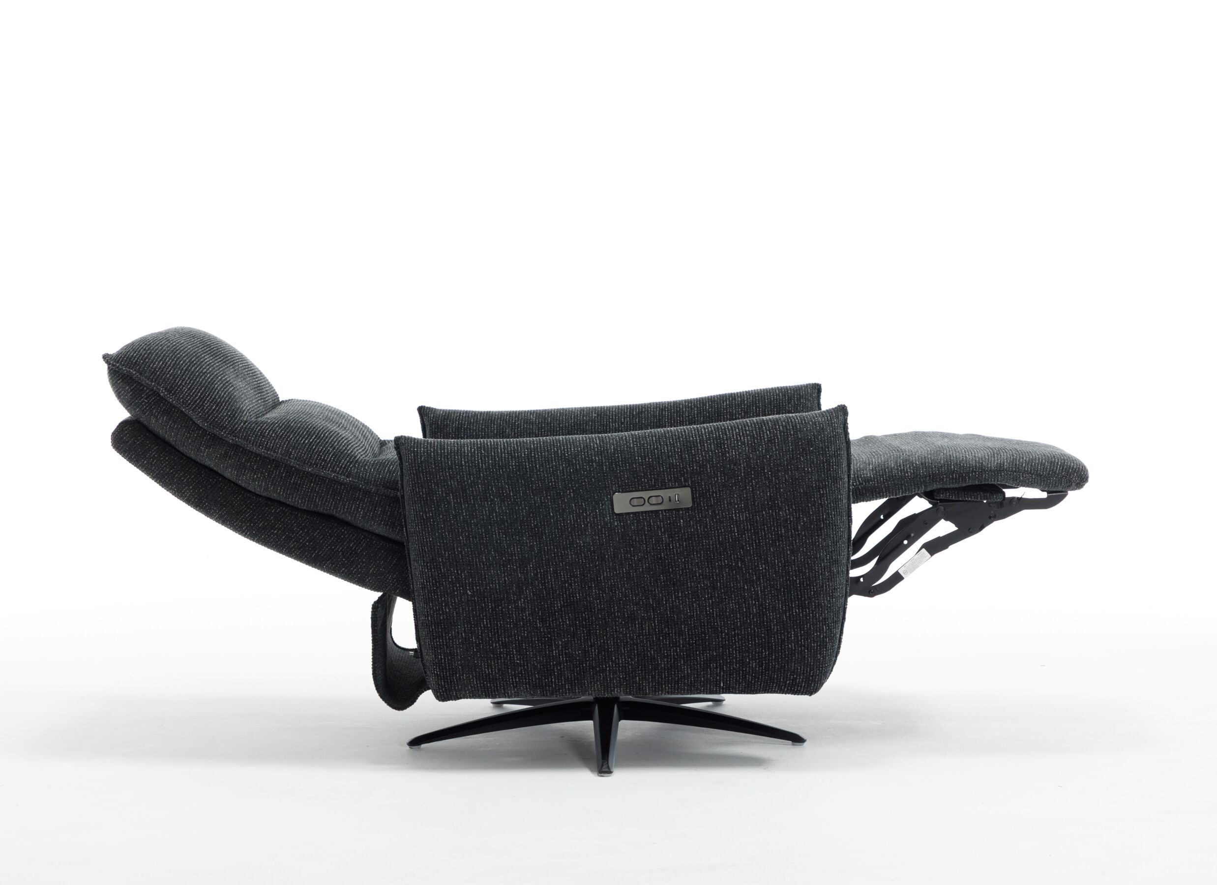 Aperçu - Fauteuil relax Jorge électrique - tissu - gris