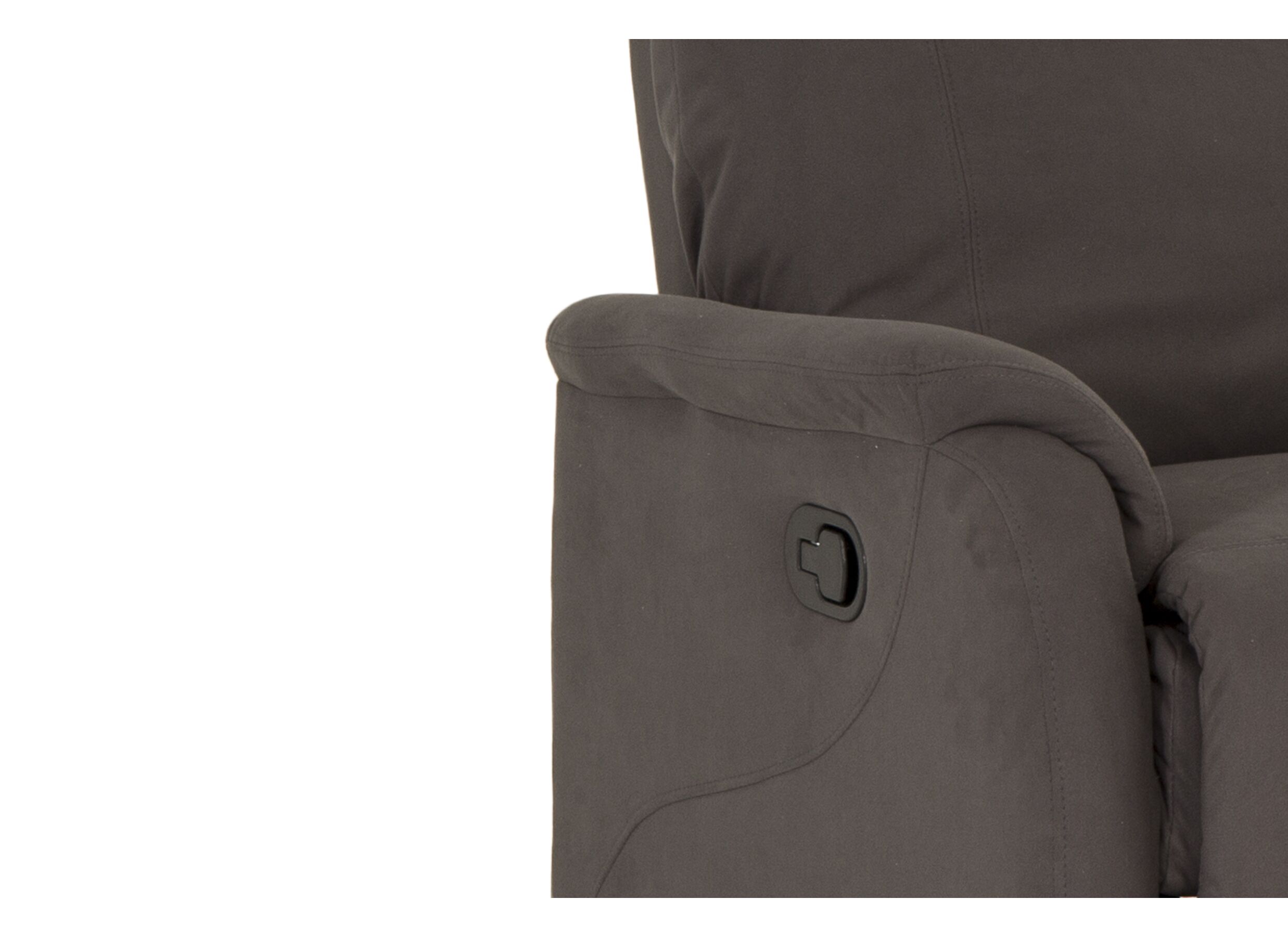 Fauteuil relax Gancedo tissu - anthracite