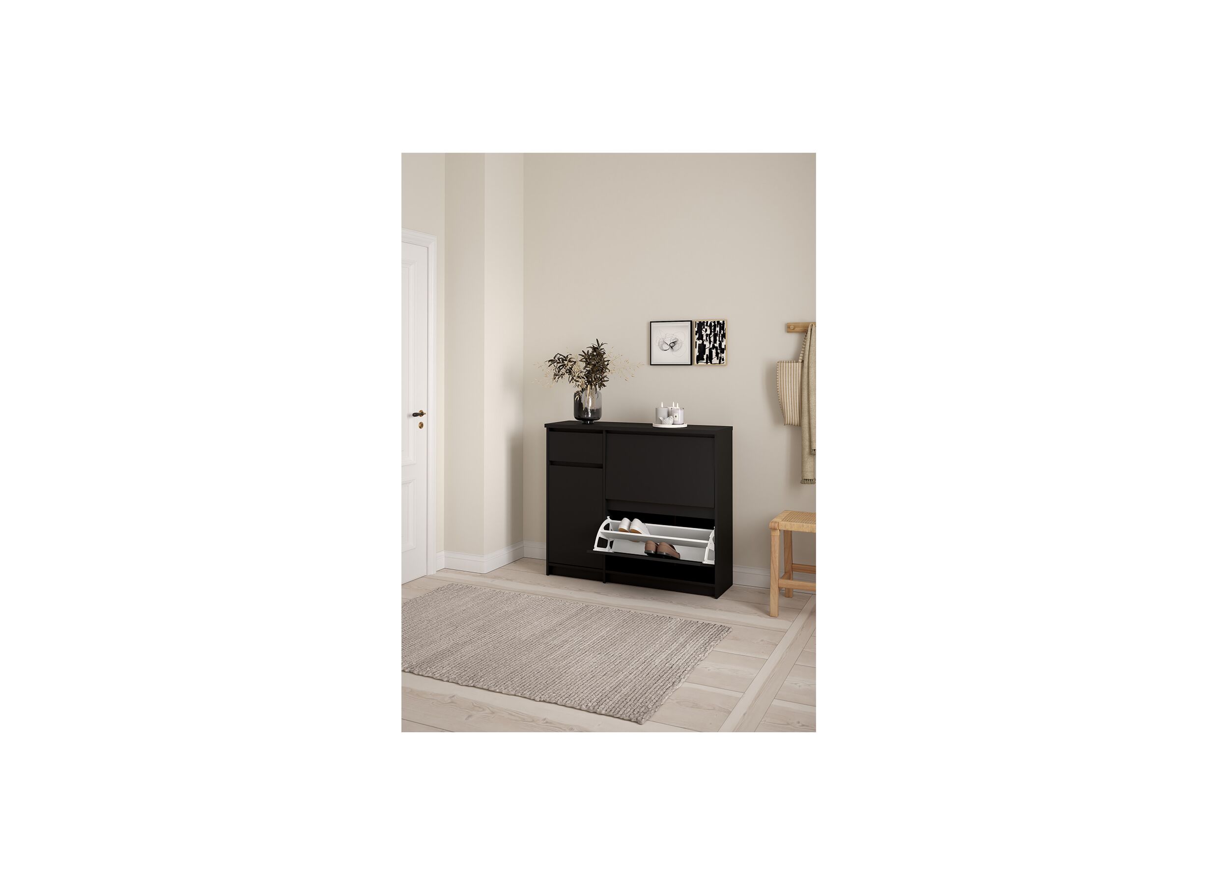 Armoire à chaussures Naia 109x32x93cm