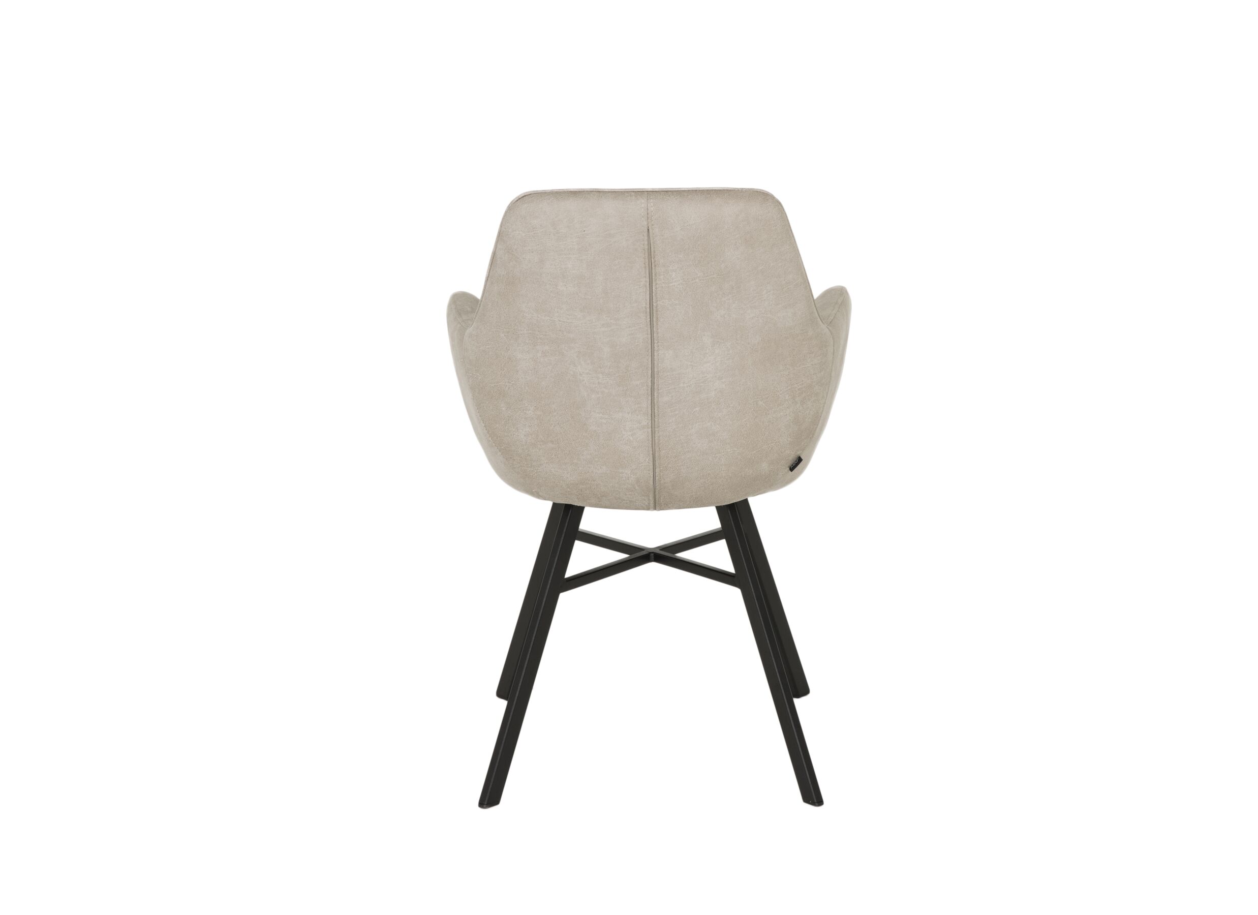 Chaise Nelson 58x63x85cm - tissu - toffee