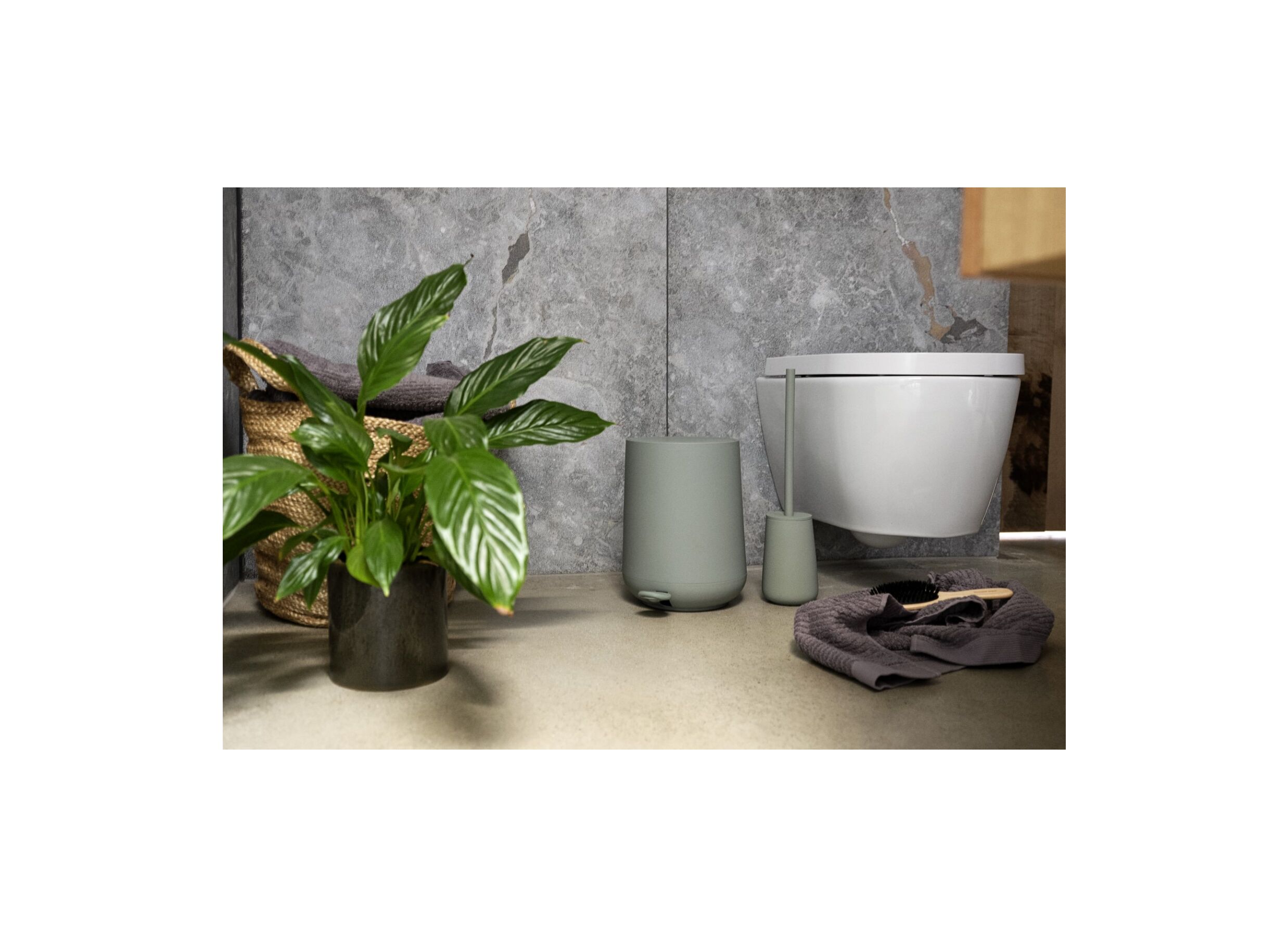 Setfoto - Wc-borstel matcha groen