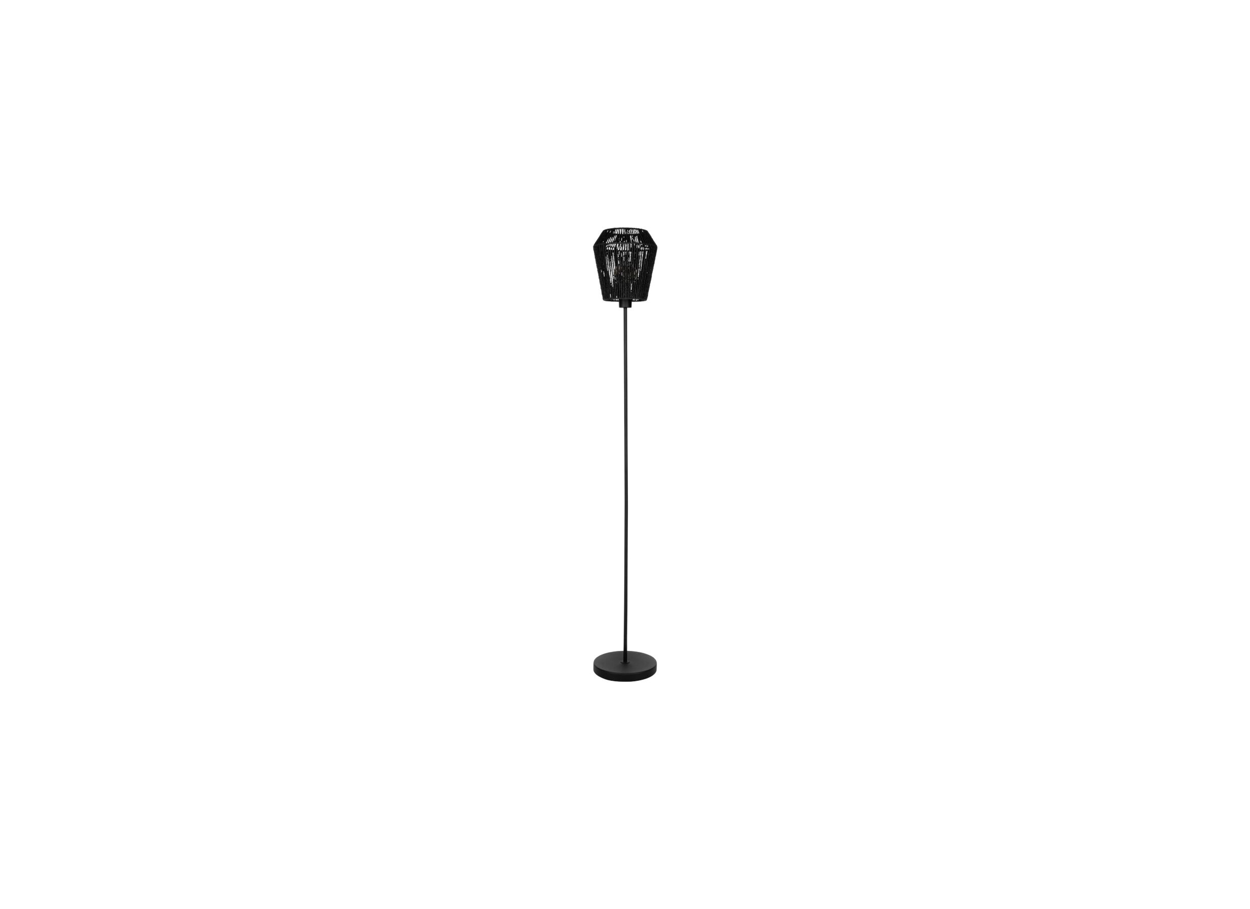 Staande lamp Persley H155 - Lampadaire Persley H155,5cm E27 acier noir