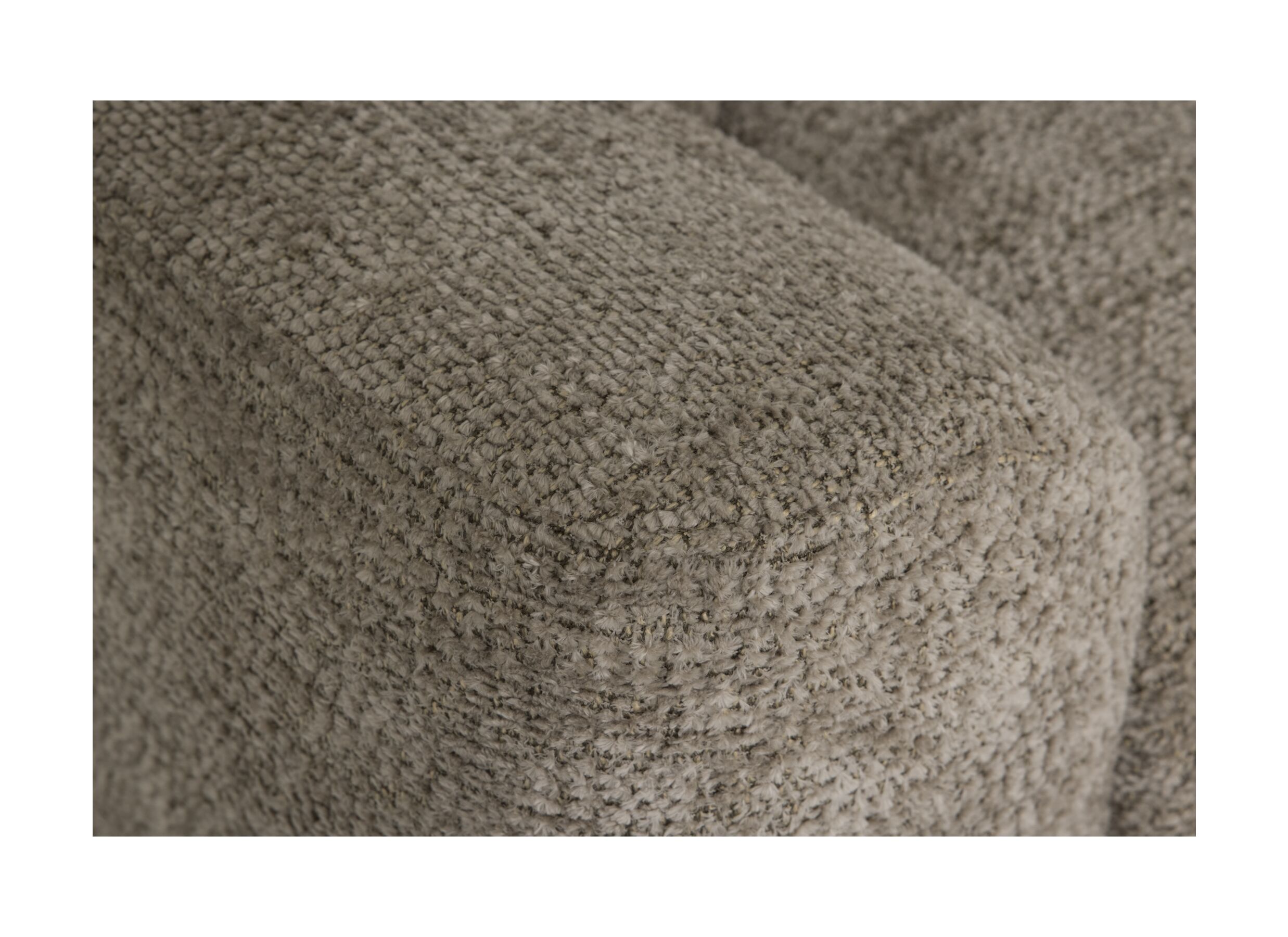 Detailfoto - Hoeksalon Massa 354x168cm - stof - taupe