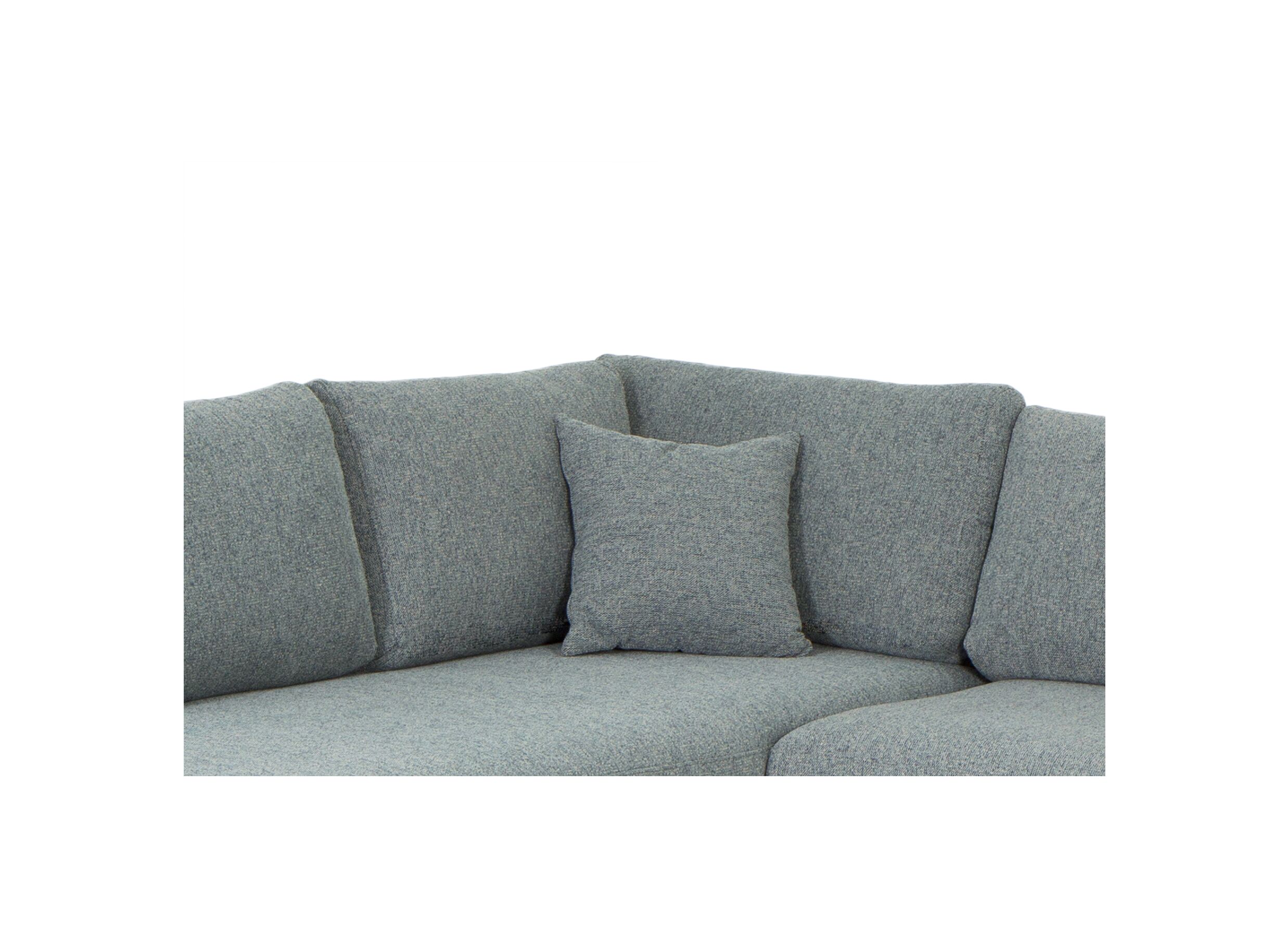 Hoeksalon Tatum 288x219cm - stof - lichtblauw