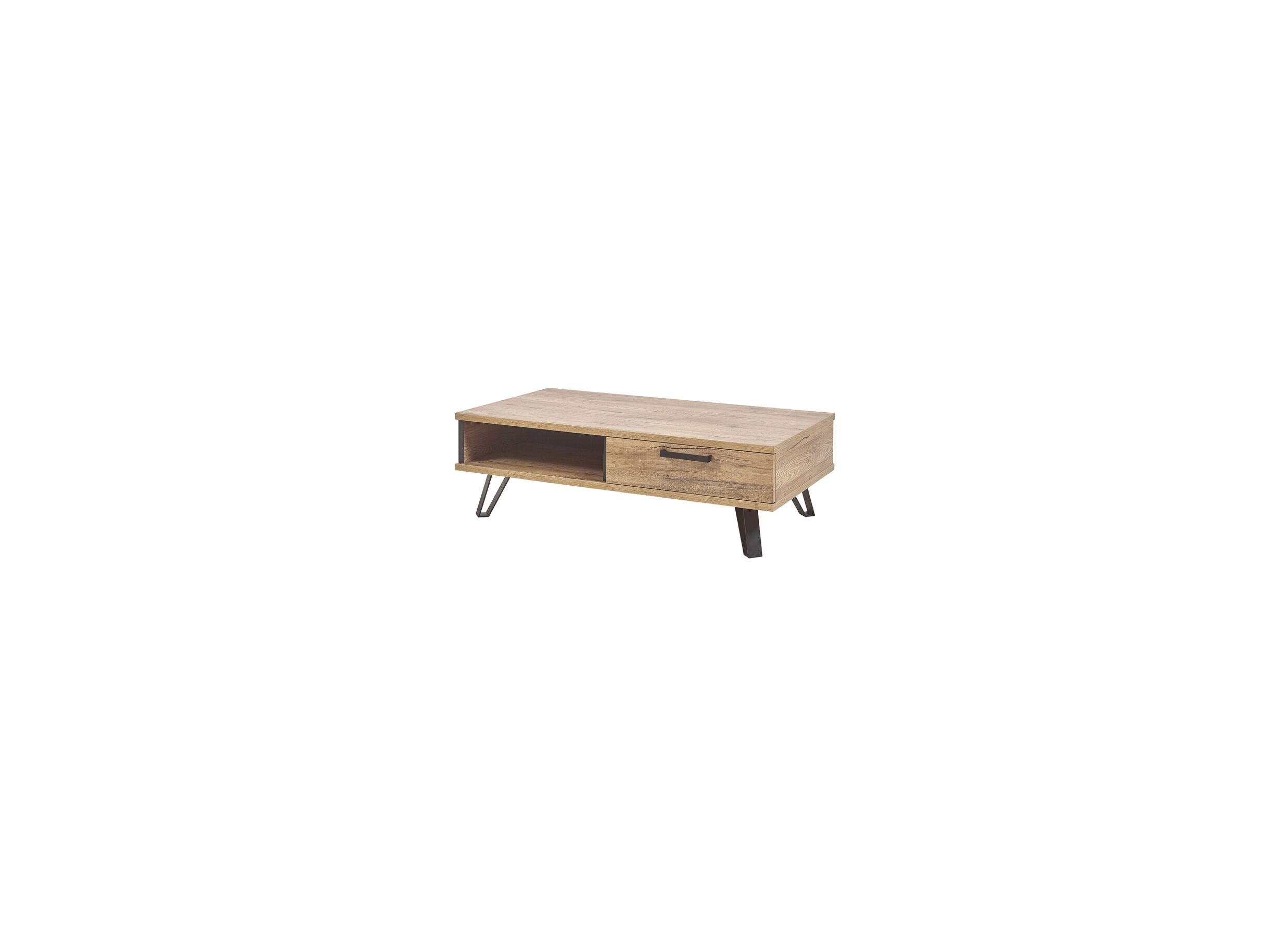 Table basse Neto brun avec rangement - Table basse Neto brun avec rangement