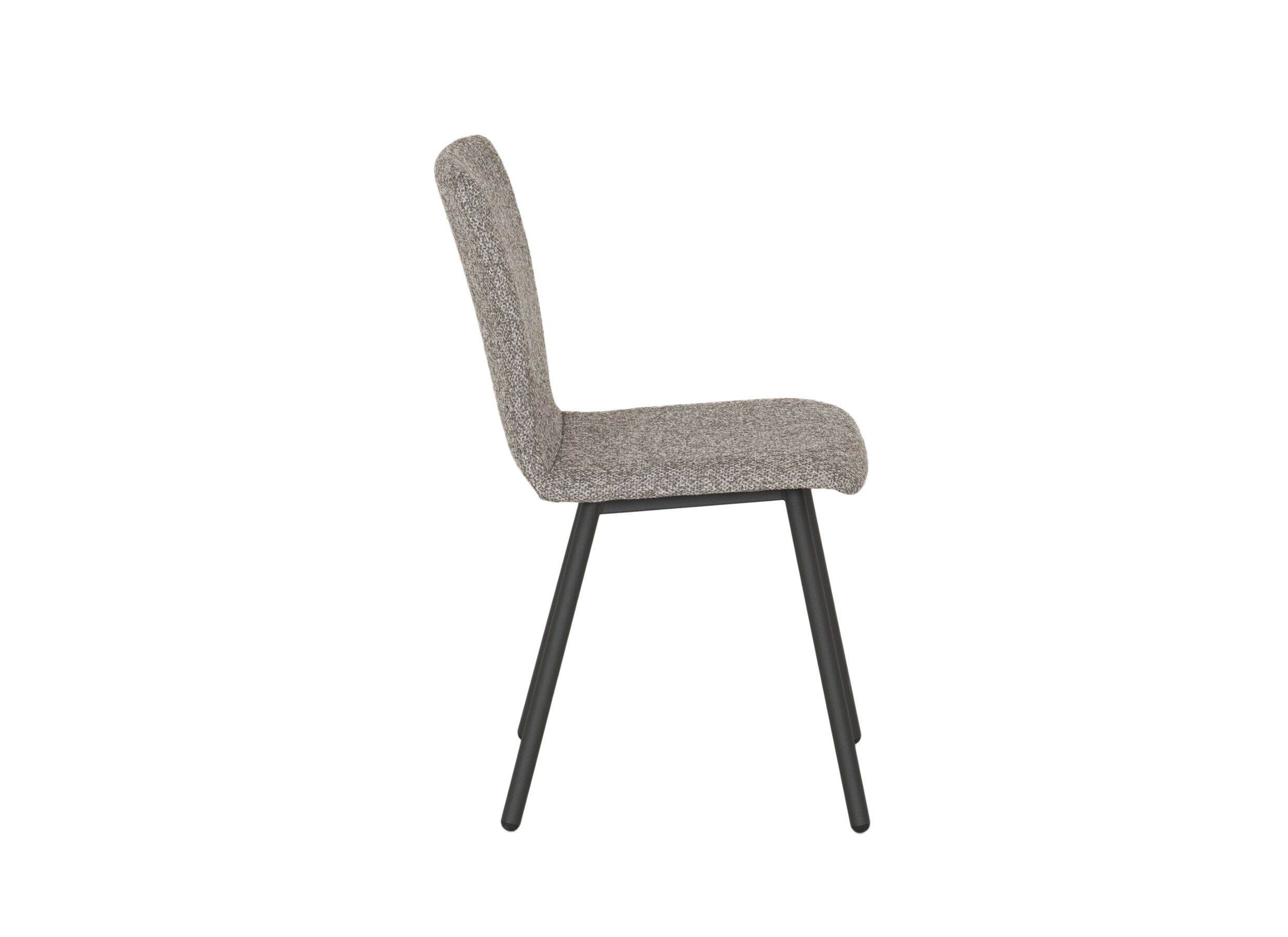 Chaise Pisa 44,5x55,5x82cm - fibre polyester/acier - fossil