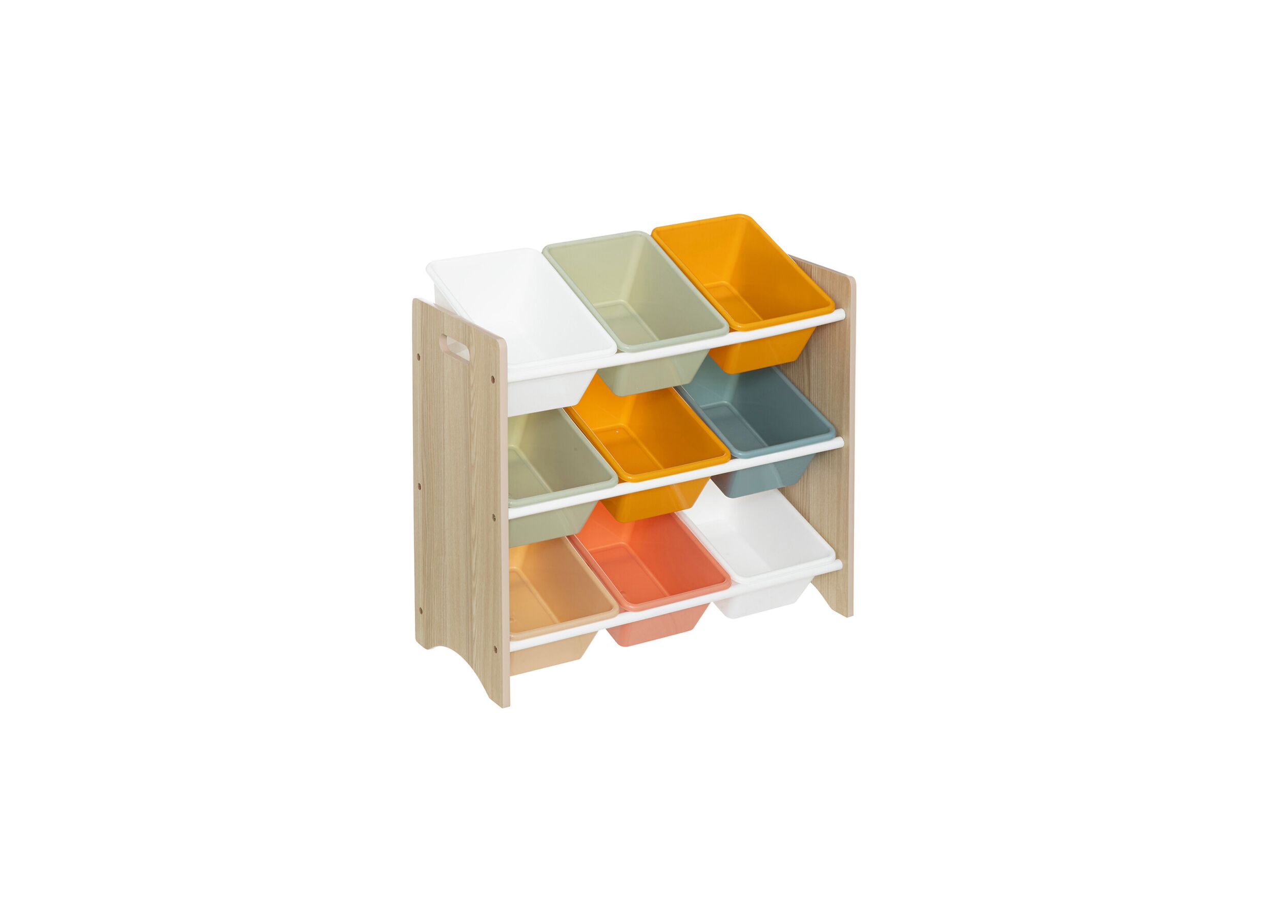 Opbergrek Play 60x29,50x66cm met 9 opbergboxen