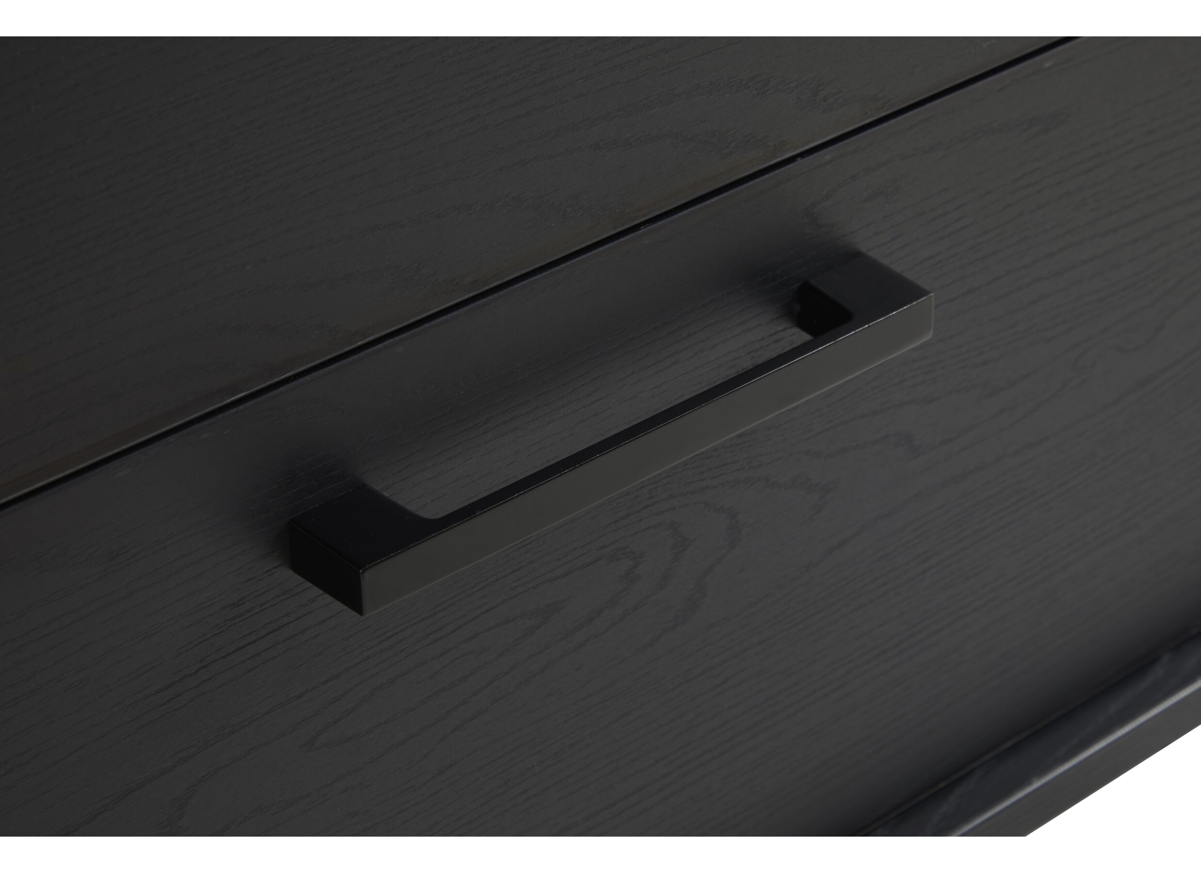 Detailfoto - Kast Faro 127cm - melamine - structuur zwart