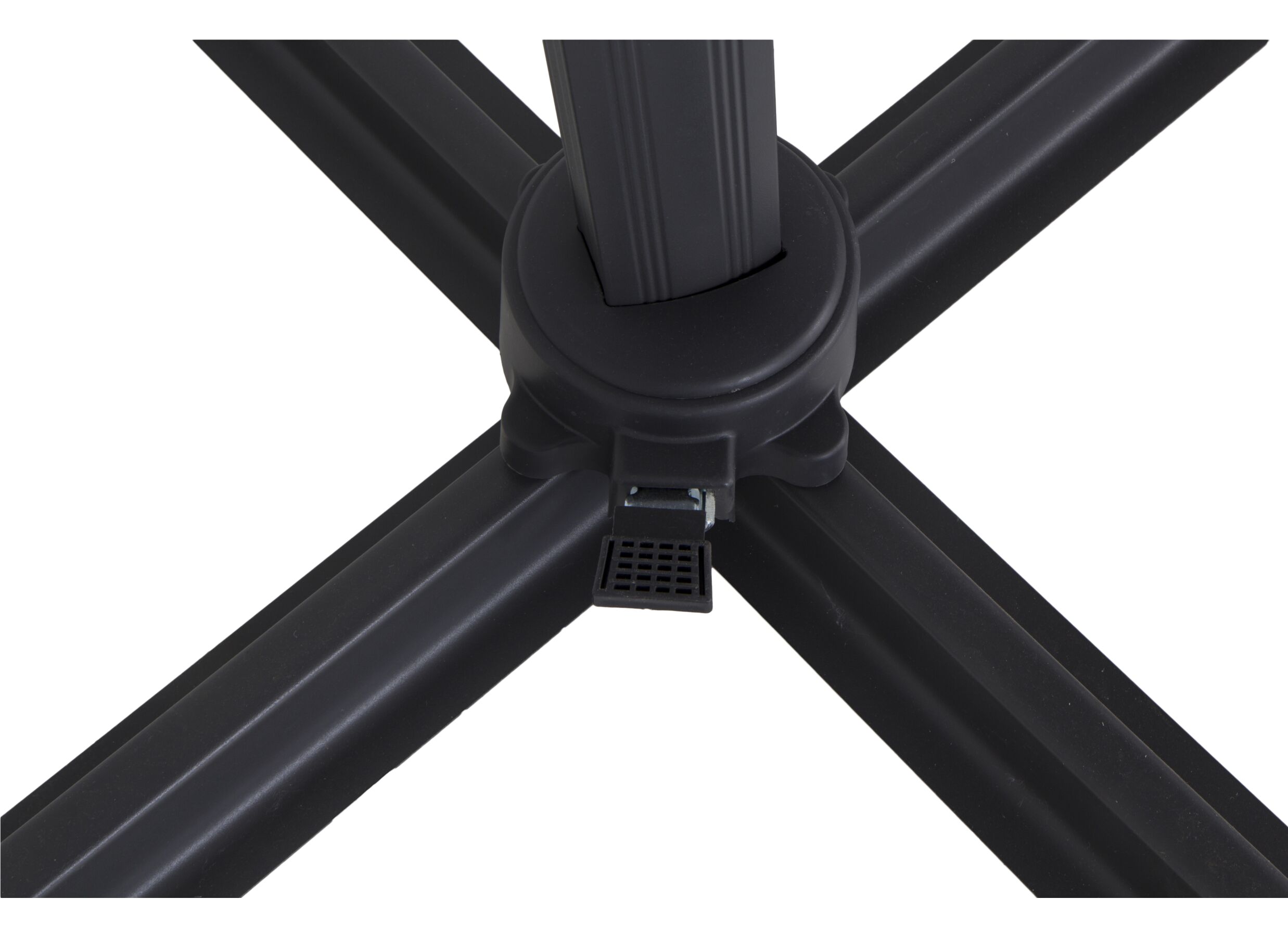 Detail - Parasol déporté Sycamore 300x300cm UV50+ noir avec couverture