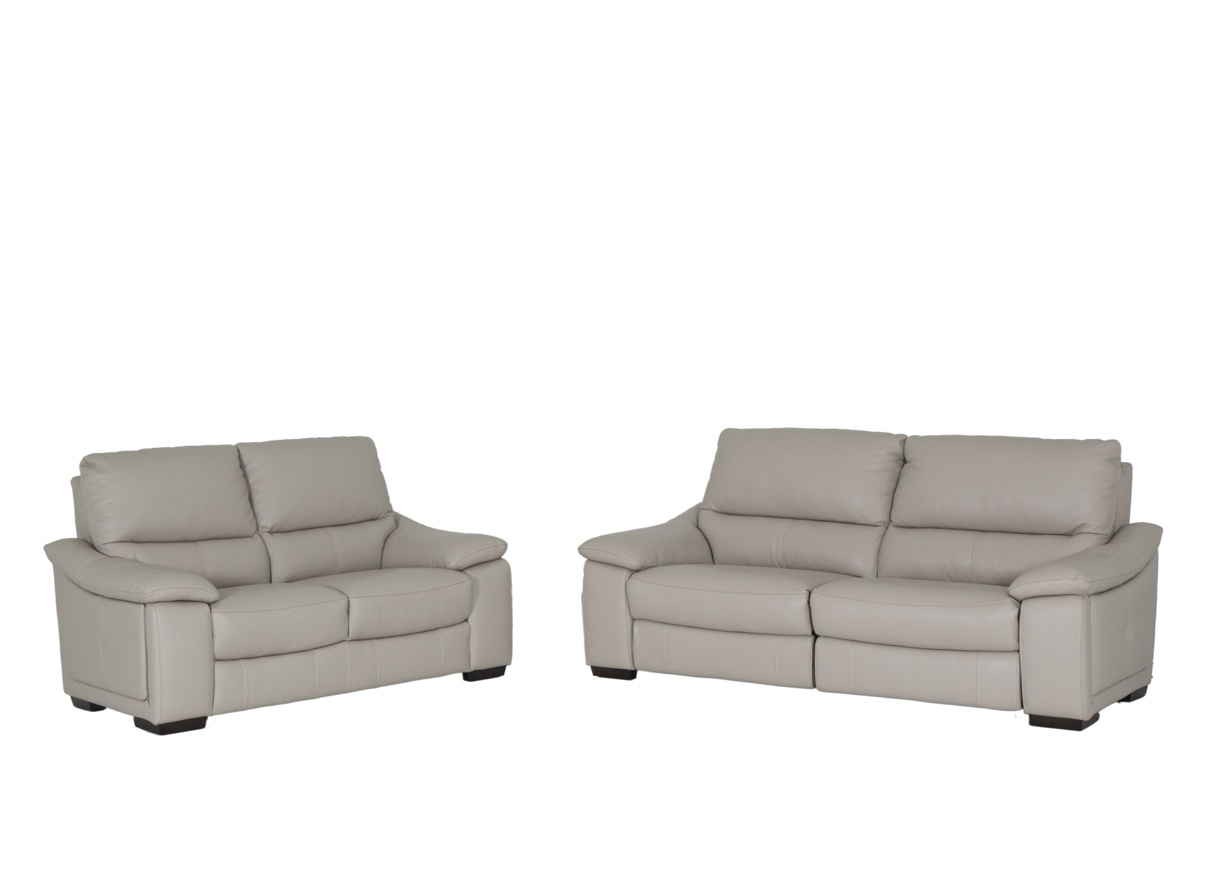 Zetel Elegy 3+2-zit - leder - grijs met relax