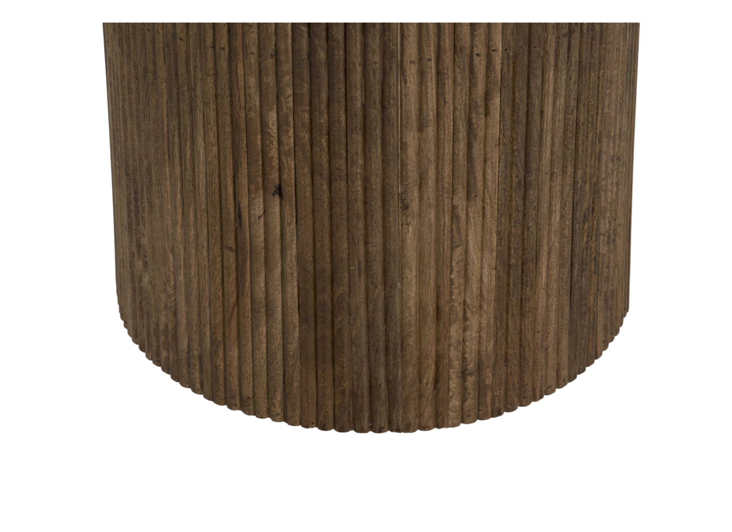 Detail - Table ronde Solid Ø130cm - manguier massif - noyer