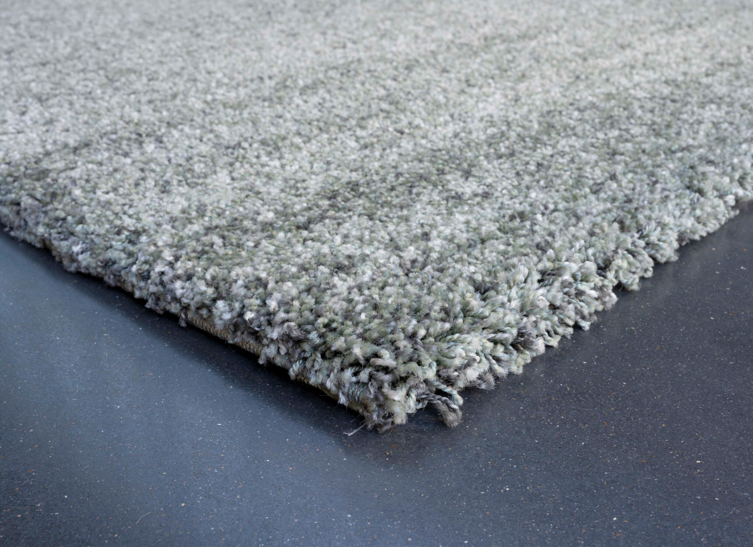 Detail - Tapis Medusa 240x300cm - fibre de polyester - vert gris