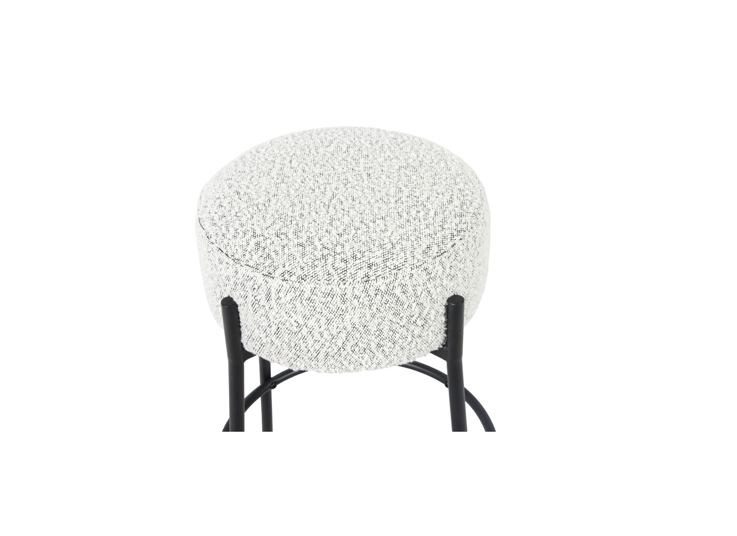Detailfoto - Barkruk Freeze ZH66cm bouclé wit