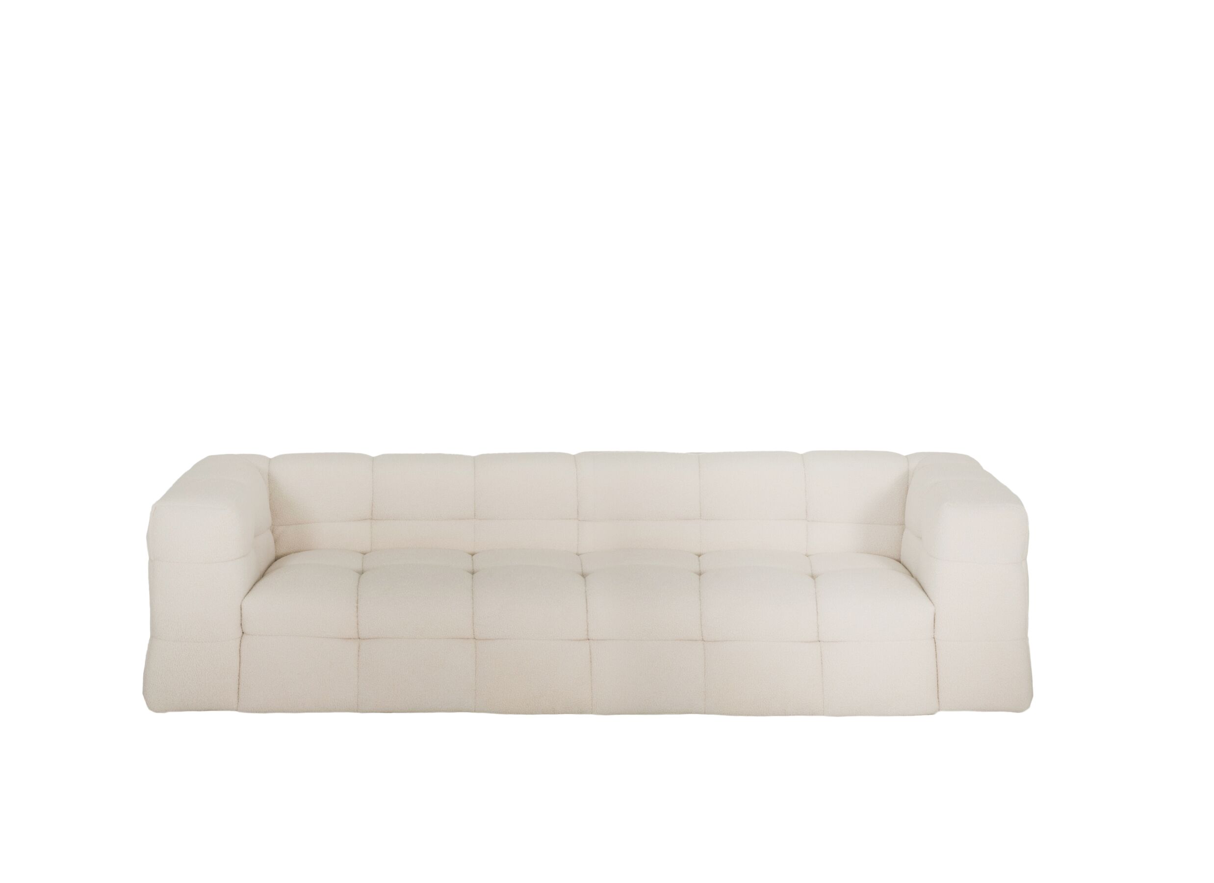 Zetel Bubble 4-zit stof wit