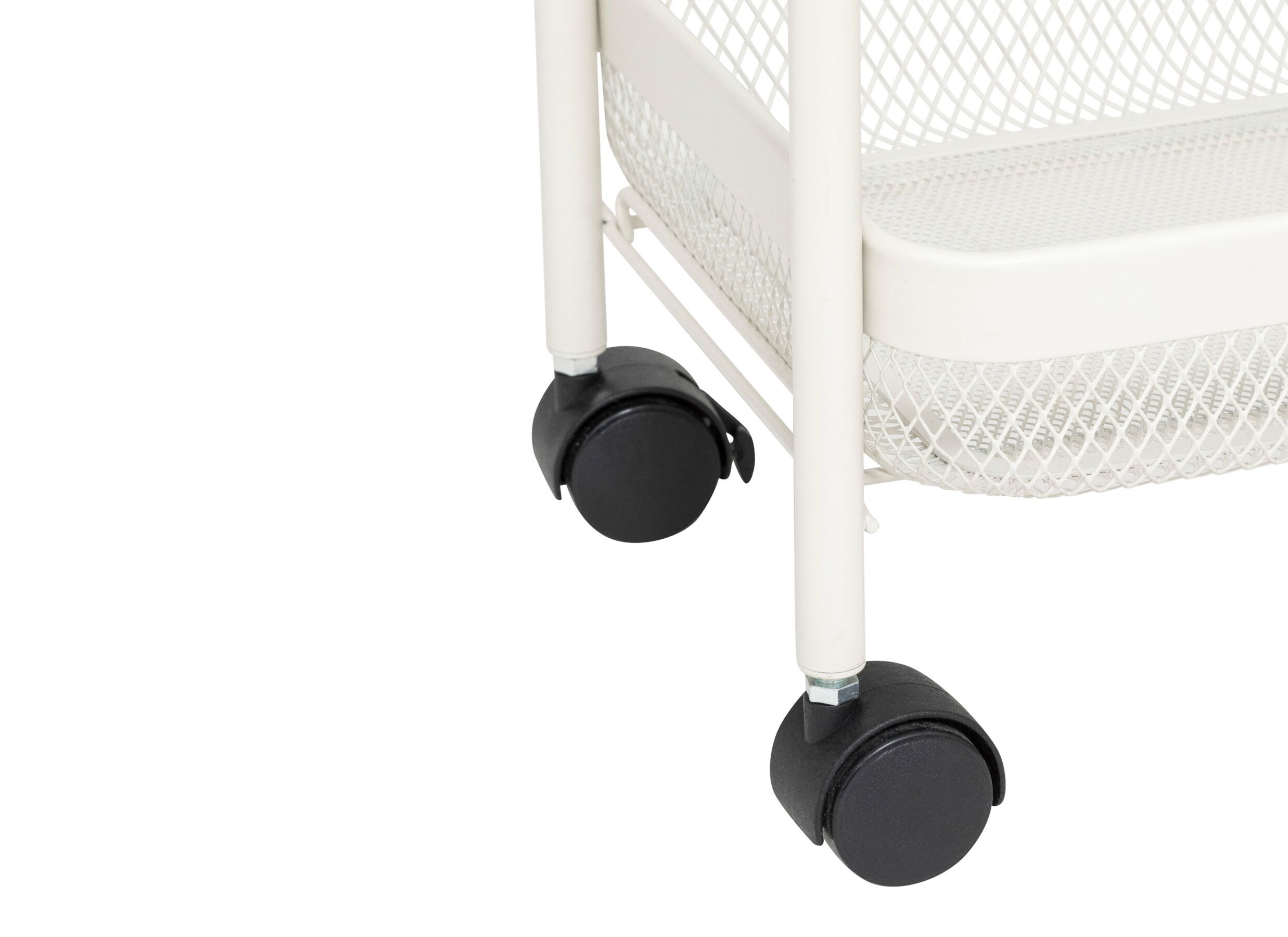 Detailfoto - Keukentrolley Mayaj 46,5x26,5x79,6cm - staal - beige