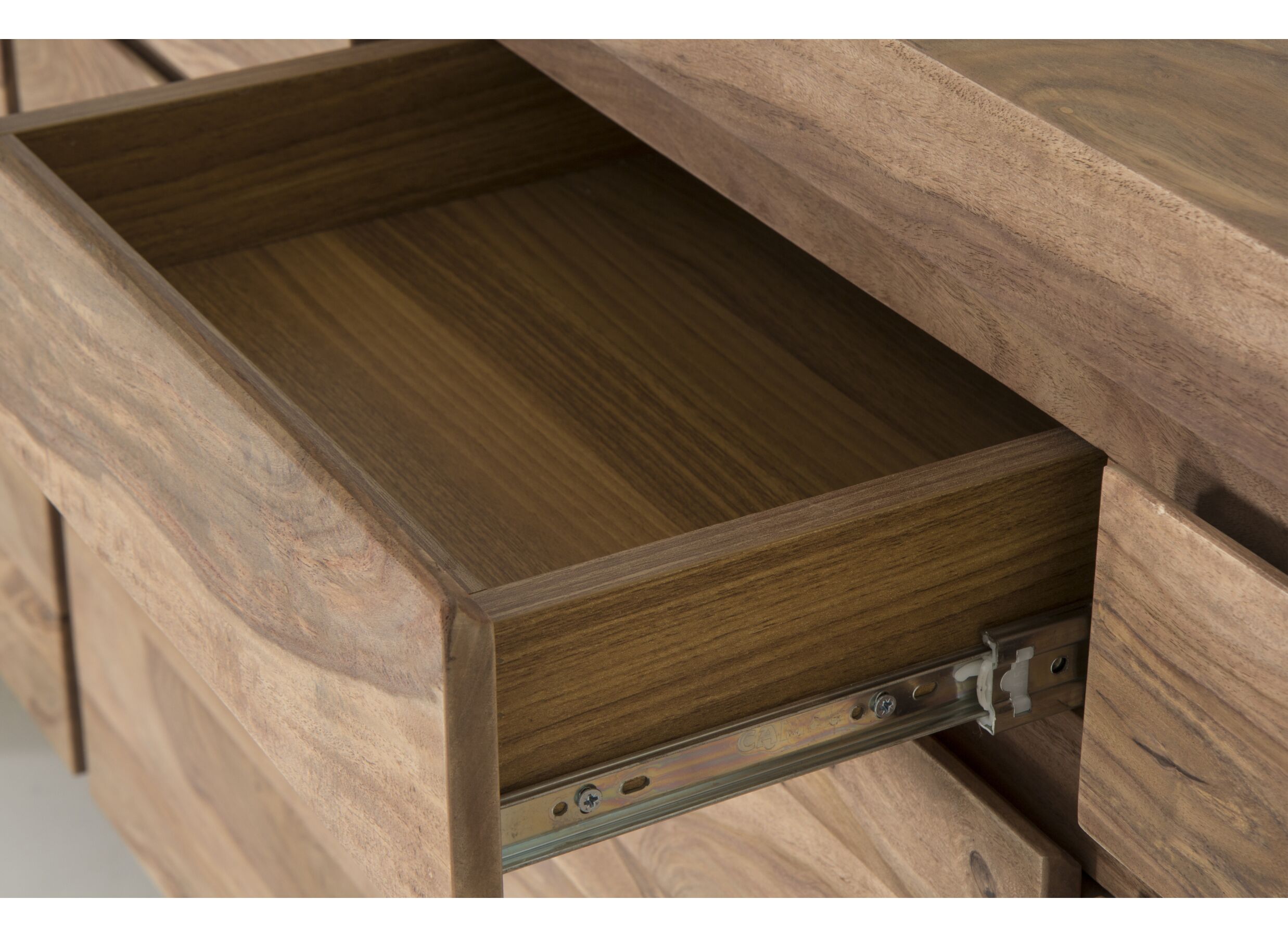 Dressoir Carbone 225cm - sheesham massief & decor - naturel