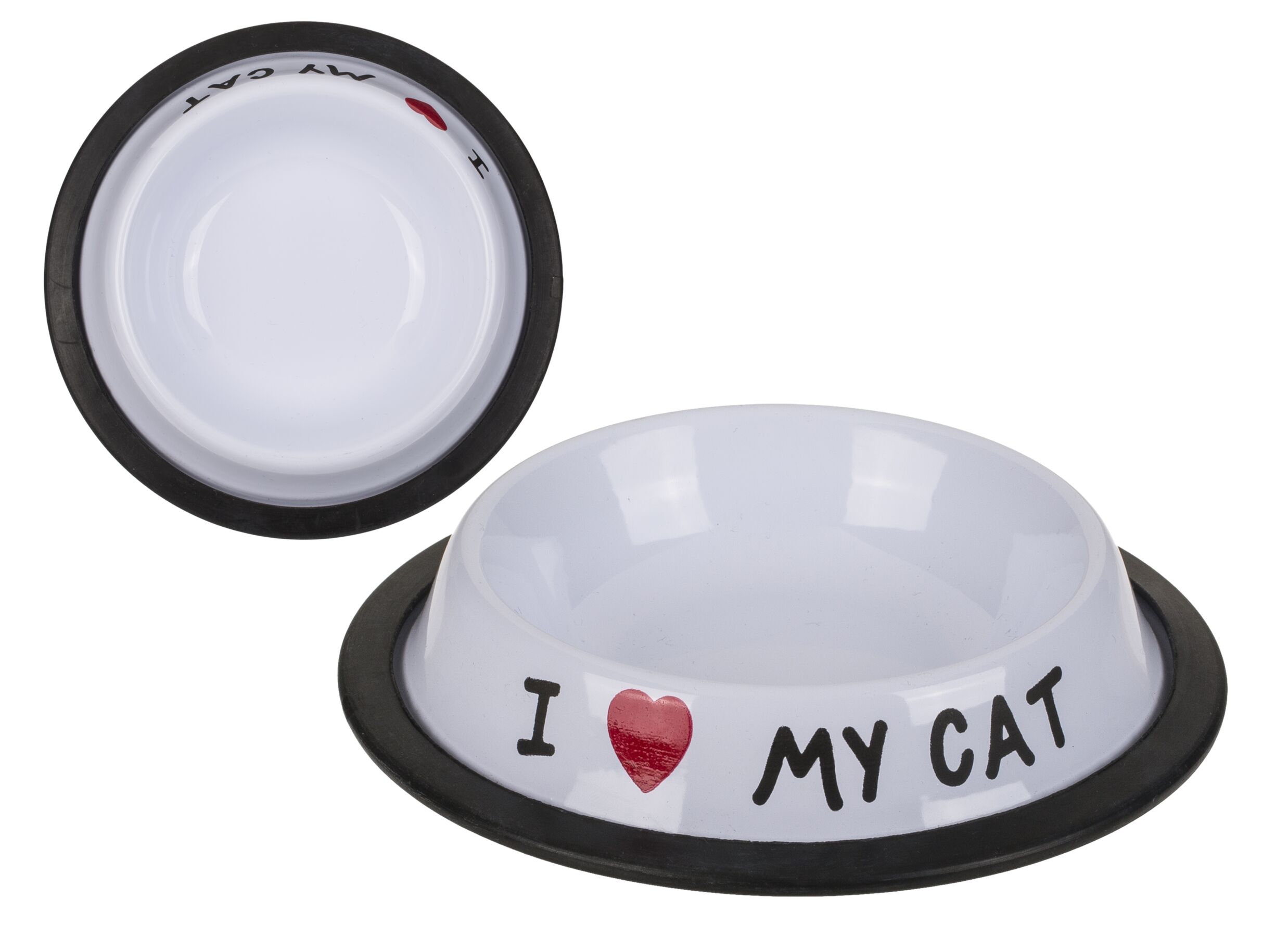 Voerbak I Love My Cat wit