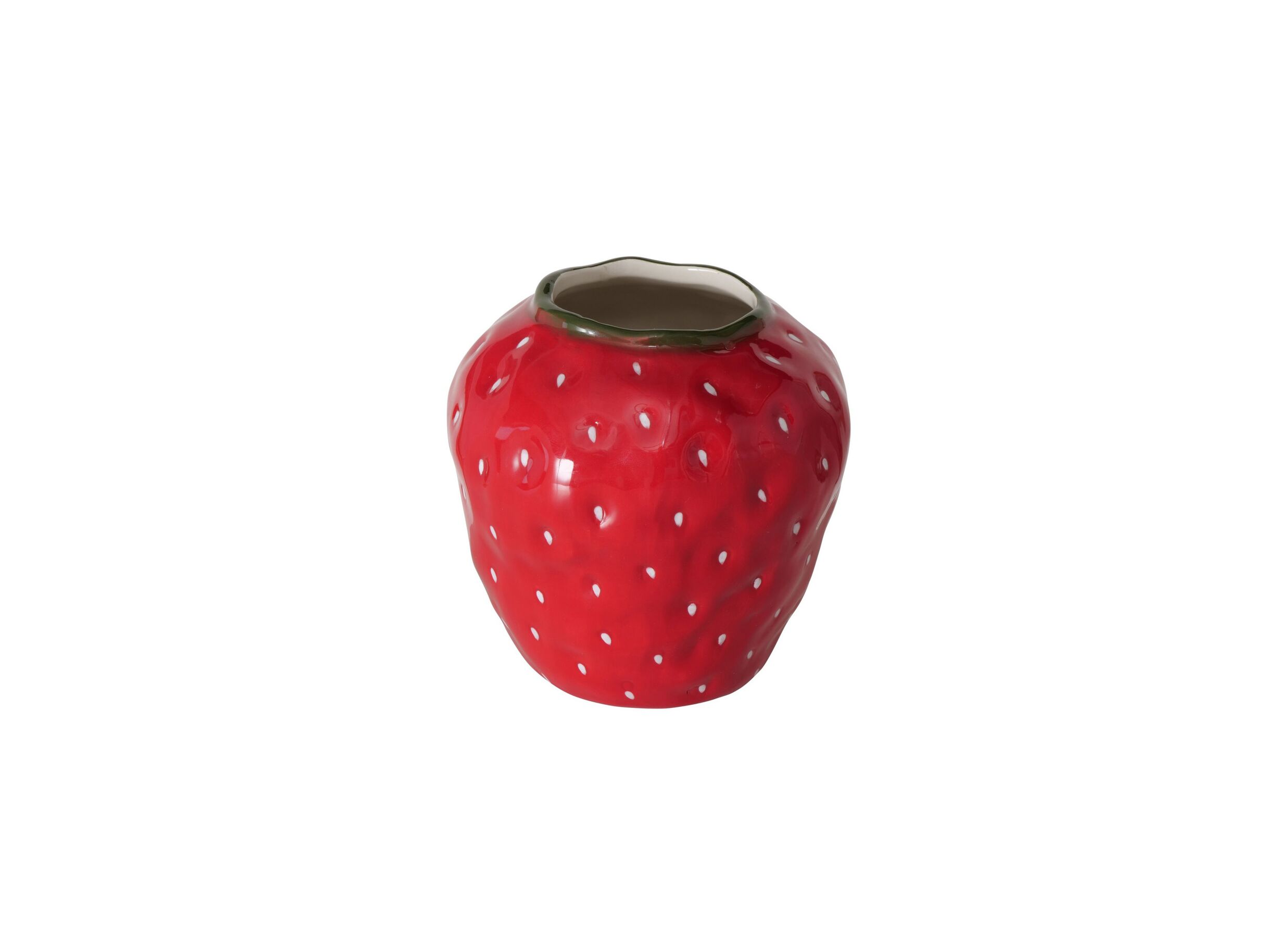 Hoofdfoto - Vaas Aardbei H16cm - keramiek - rood