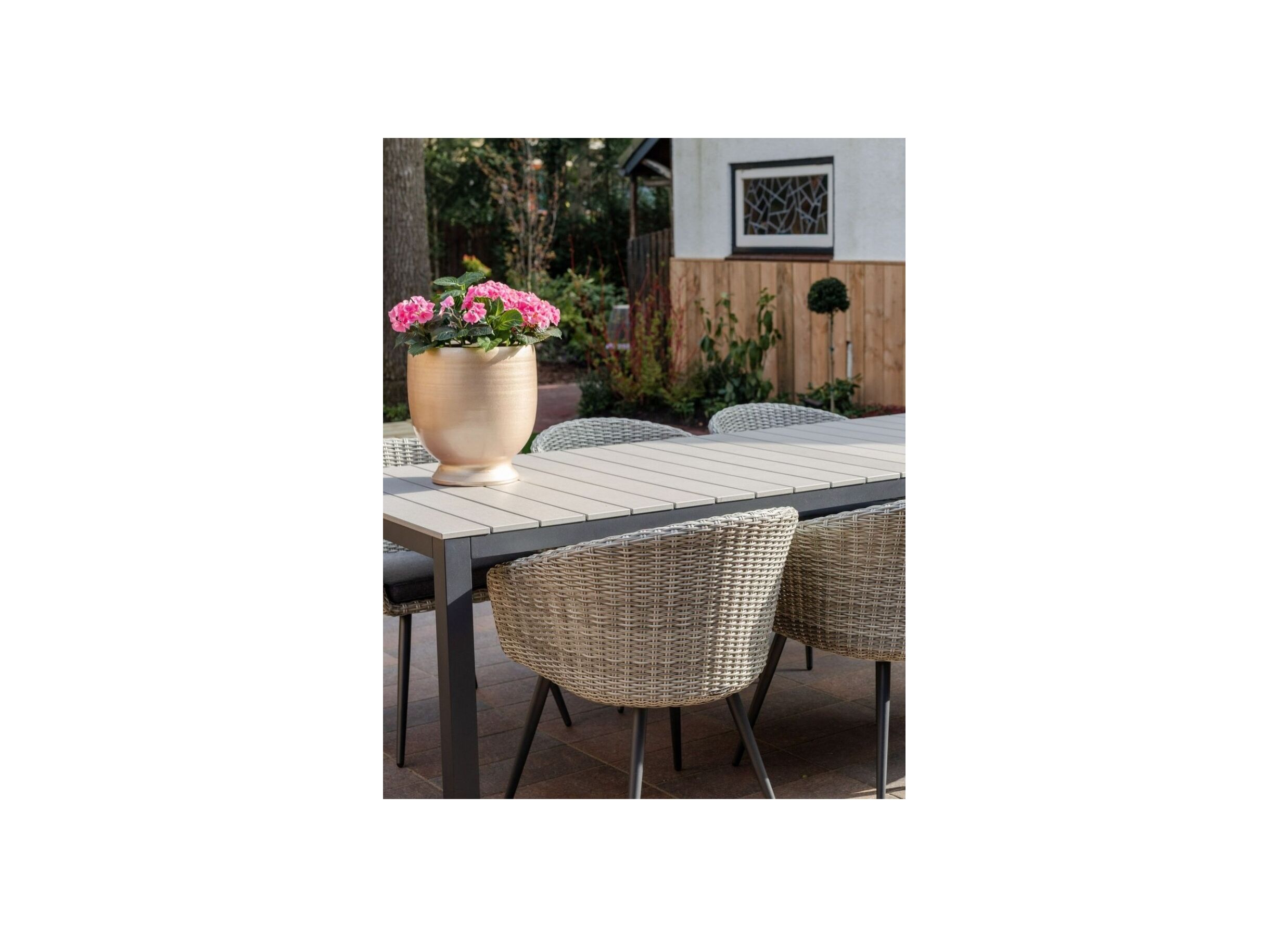 Sfeerfoto - Tuintafel Shore 180x90cm - aluminium - antraciet