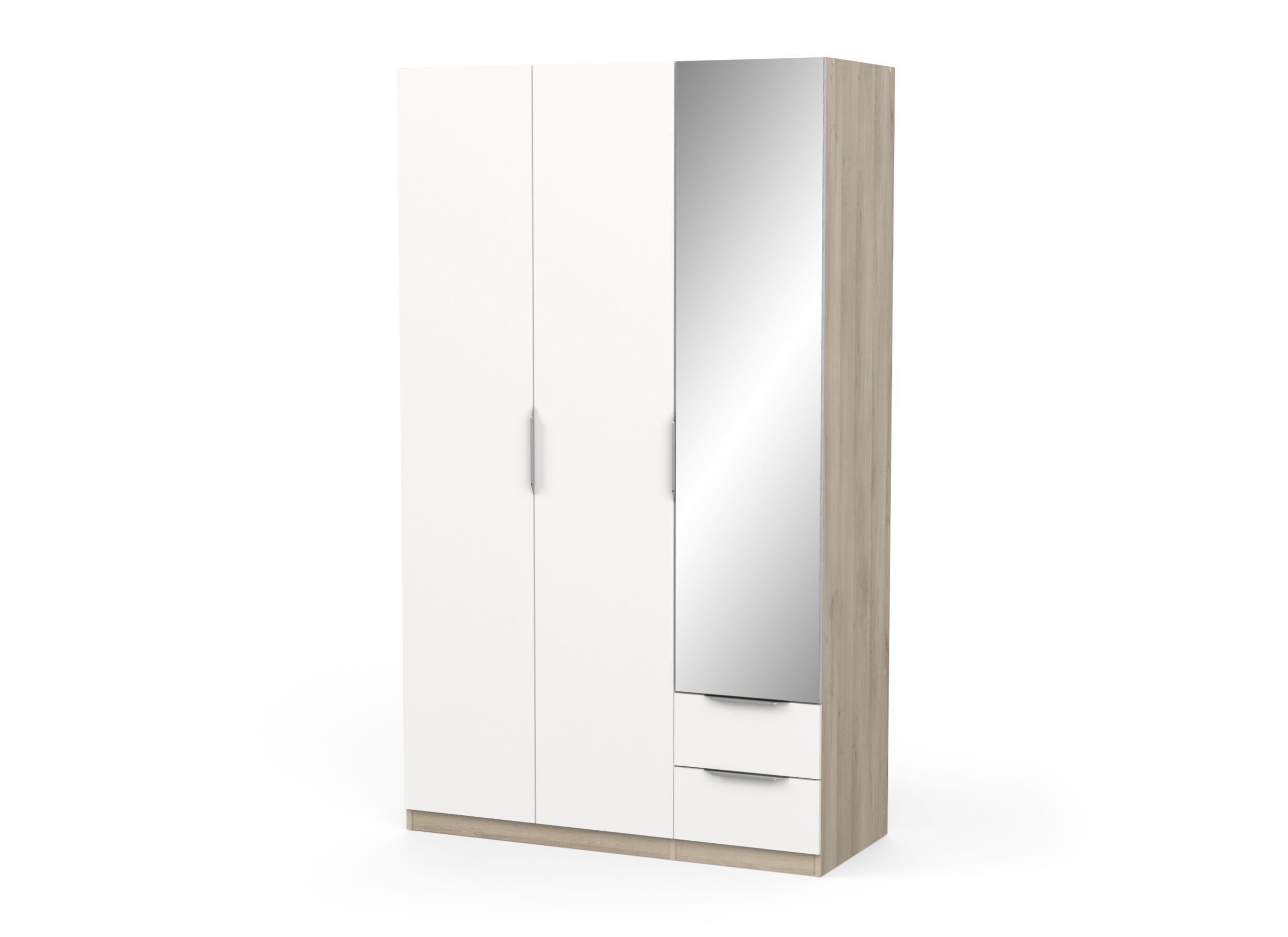 Aperçu - Garde-robe Ghost 119cm - décor - chêne kronberg/blanc