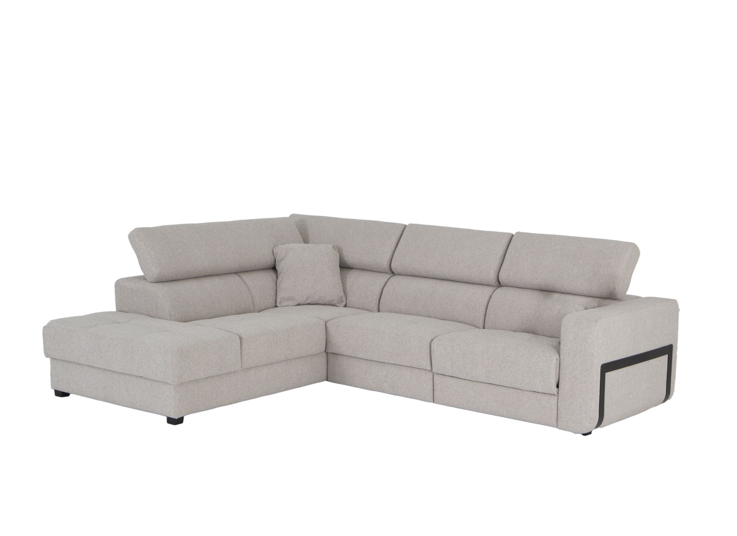 Canapé d'angle Rezzo 291x226cm - tissu avec relax
