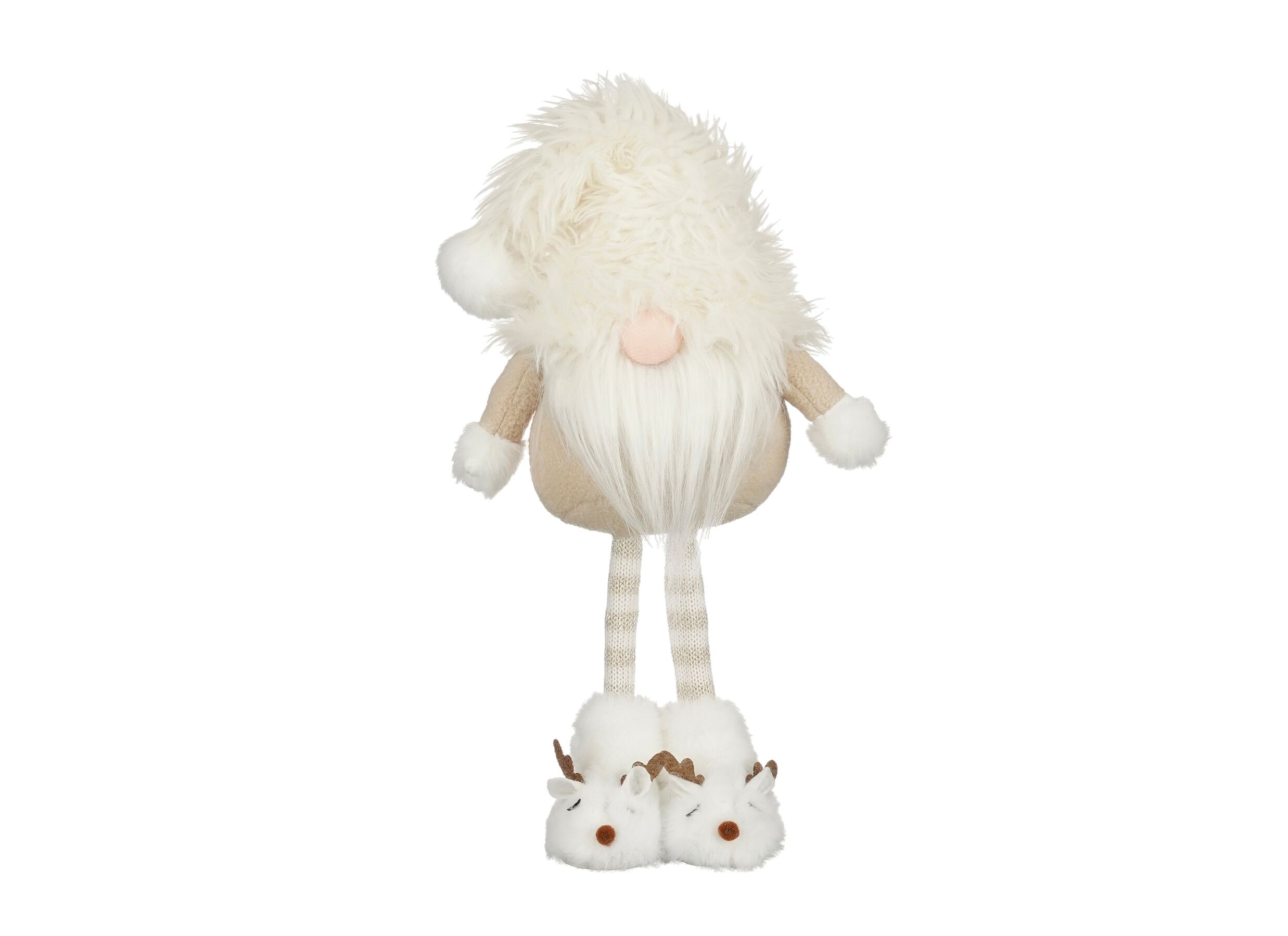 Plus Important - Décoration de Noël Gnome 18x10x48cm - tissu - crème