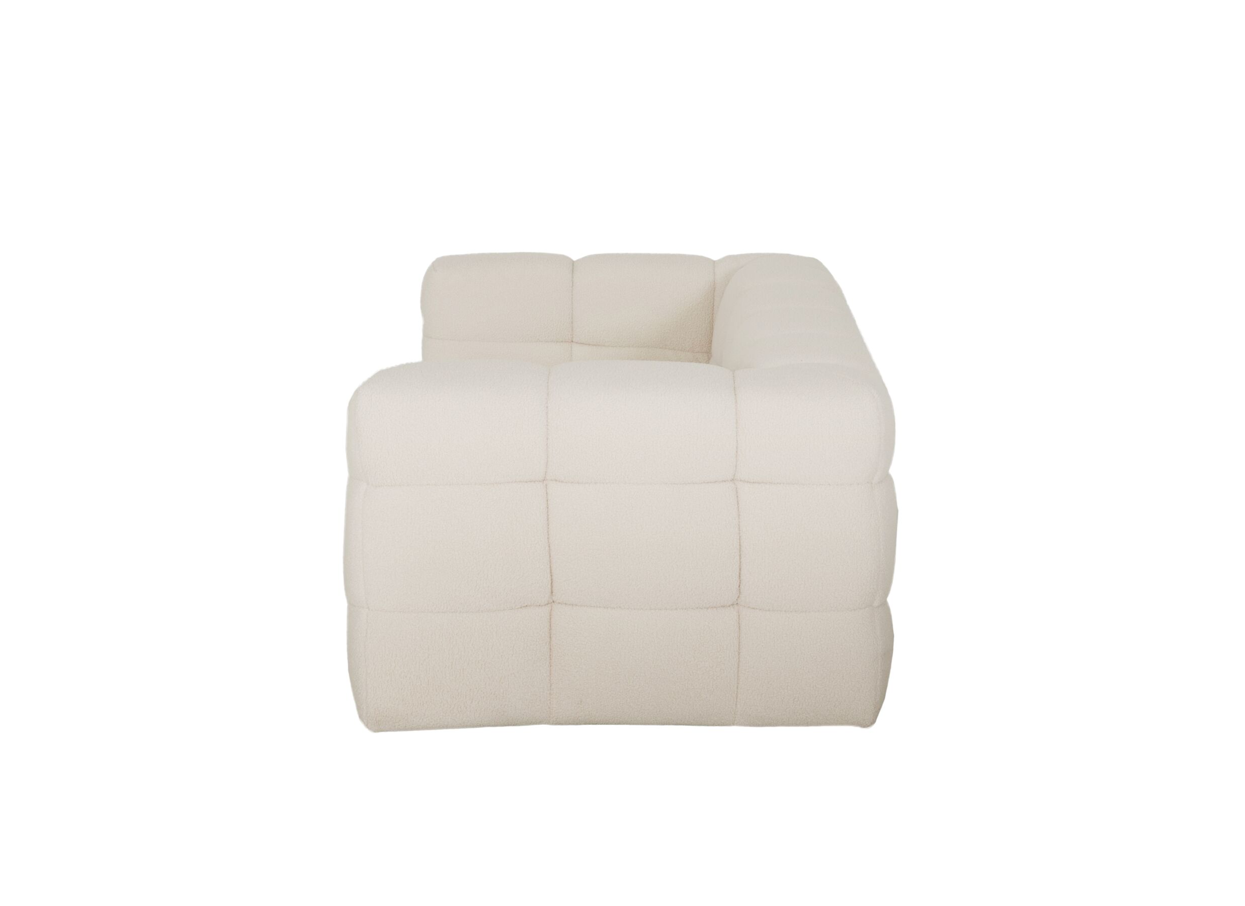 Overzichtsfoto - Zetel Bubble 2,5-zit - stof - wit