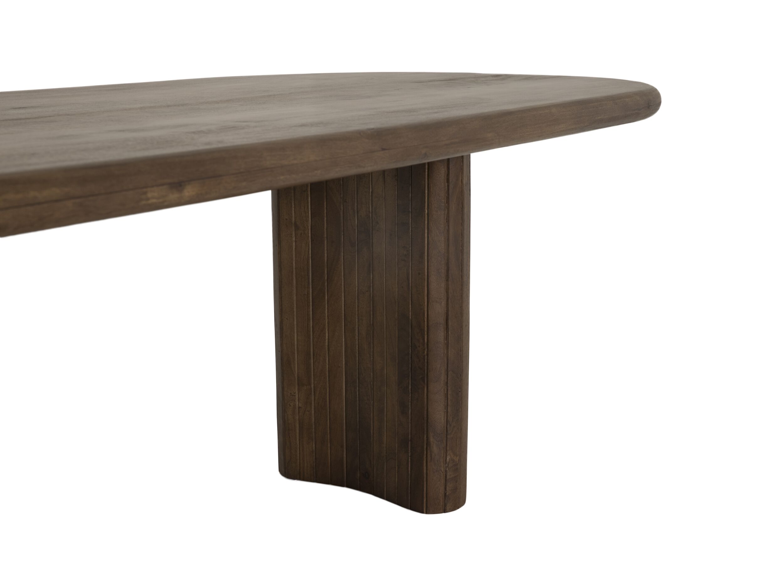 Detail - Table Marrone 240x100cm - manguier massif - marron