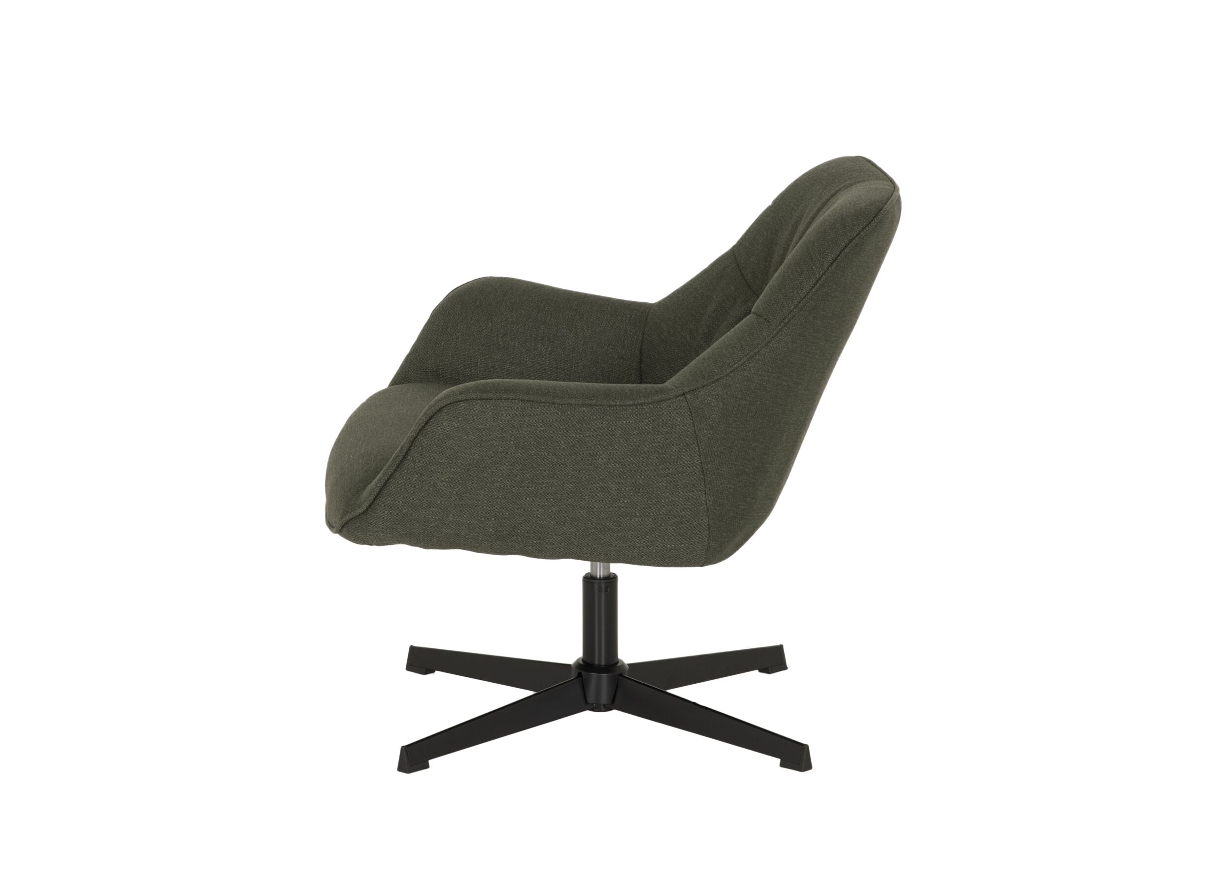 Fauteuil pivotant Grupetto 80,5x83x77cm - tissu - vert