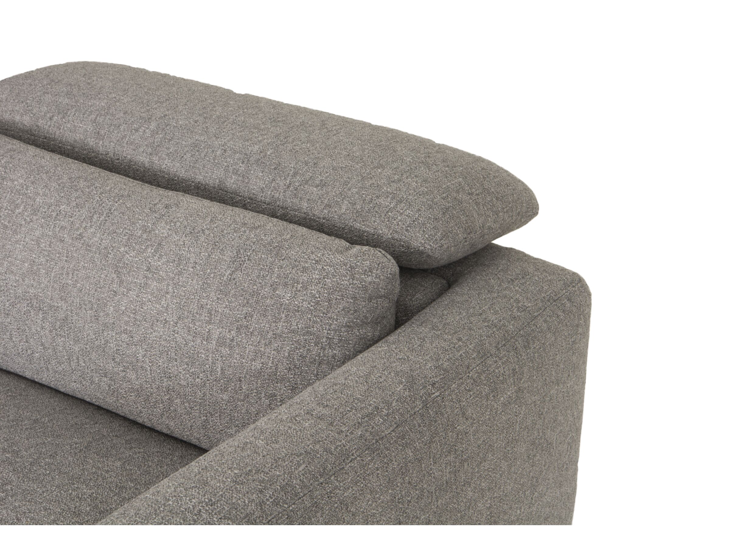 Detailfoto - Hoeksalon Lexus 327x189cm - stof - grijs met relax