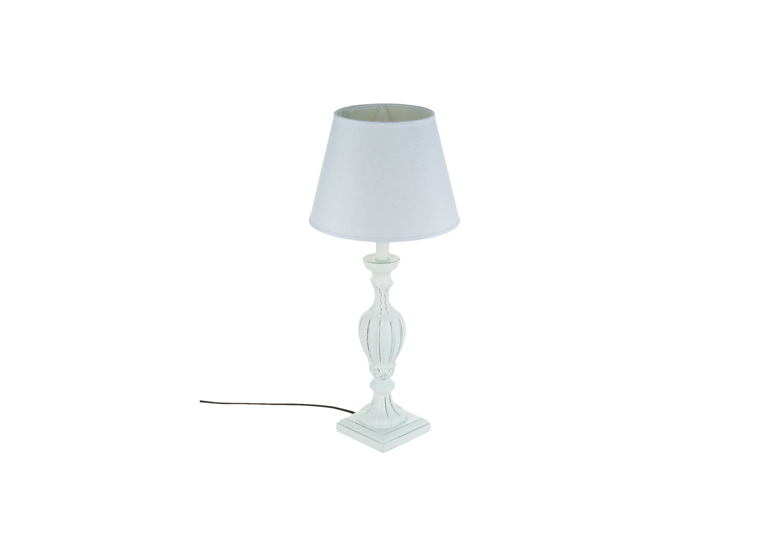 Tafellamp E27 Ø25xH55cm wit