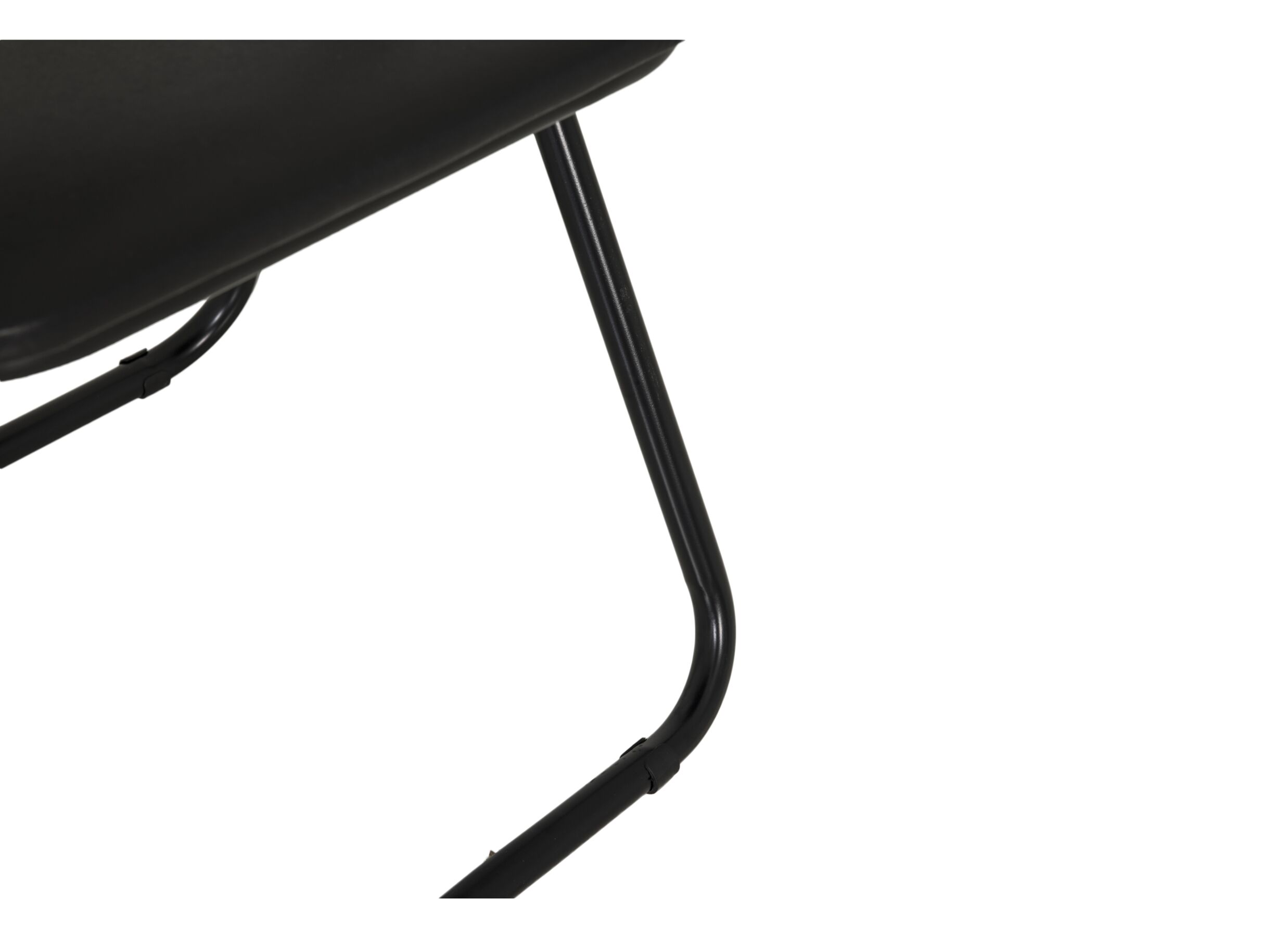 Detailfoto - Klapstoel Aldo 44x48x80cm - kunststof - zwart