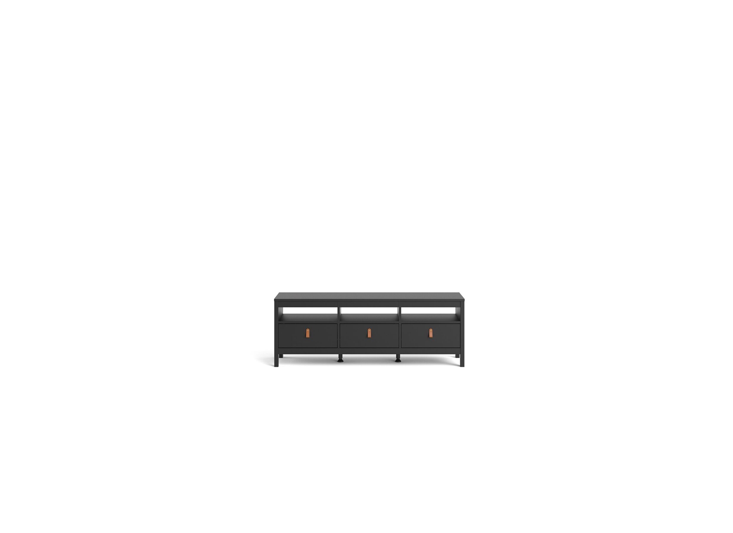 Tv-meubel Madrid 152cm - meubelplaat - matzwart