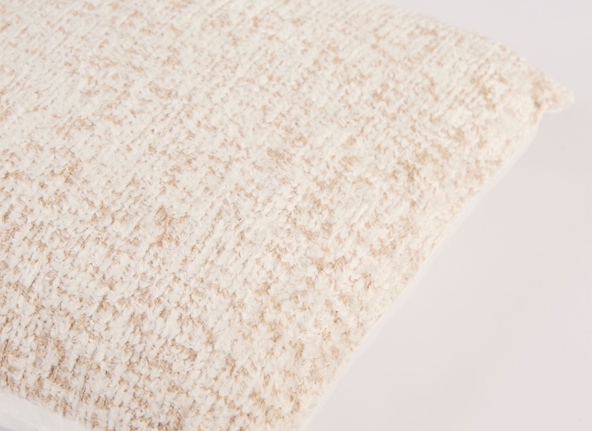 Detailfoto - Kussen Esbly 43x43cm - stof - creme & zand