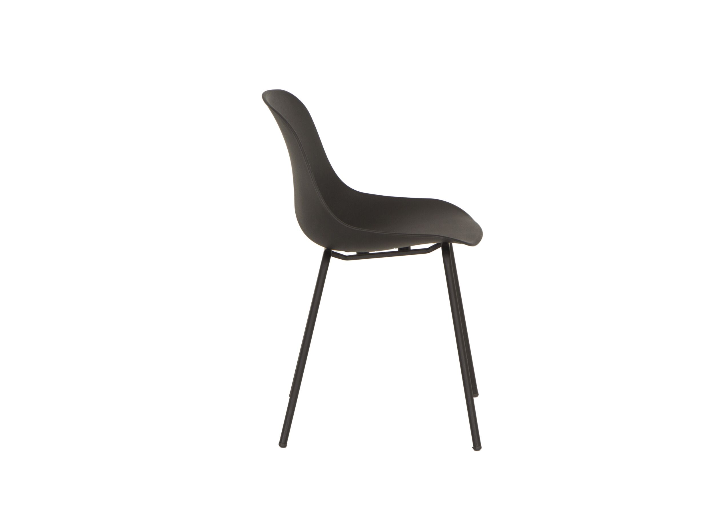 Chaise Atacama 46x48x80cm - plastique - noir